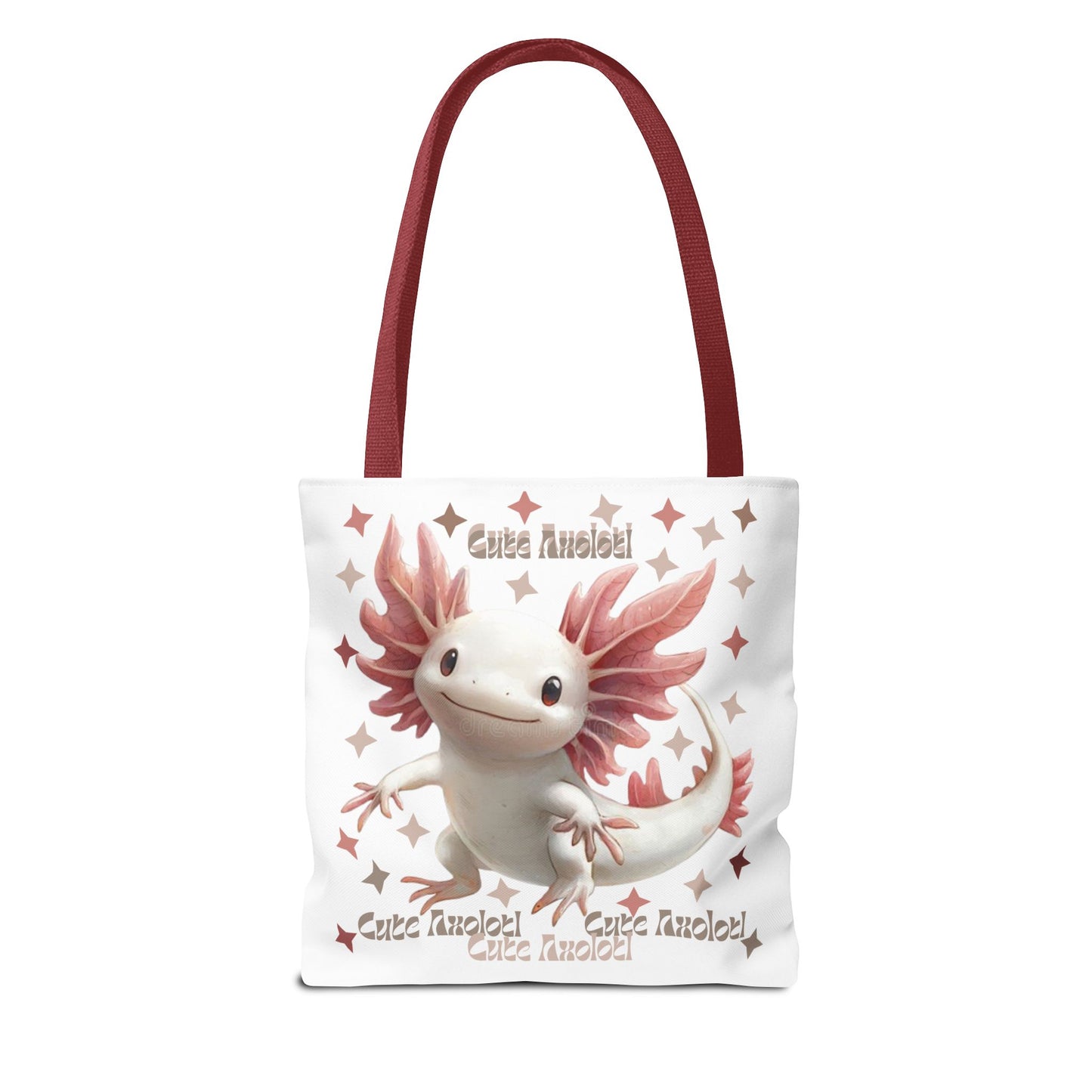 Cute Axolotl Tote Bag - Quirky Grocery Bag, Beach Bag, Gift for Animal Lovers, Cool Eco-Friendly Shopping Bag