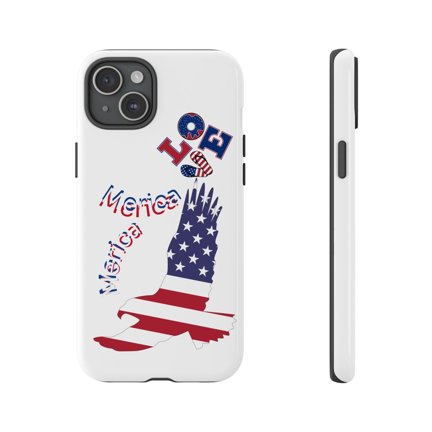Patriotic Phone Case, Love America Design, American Flag Accessory, Perfect Gift for Veterans, Independence Day, Memorial Day
