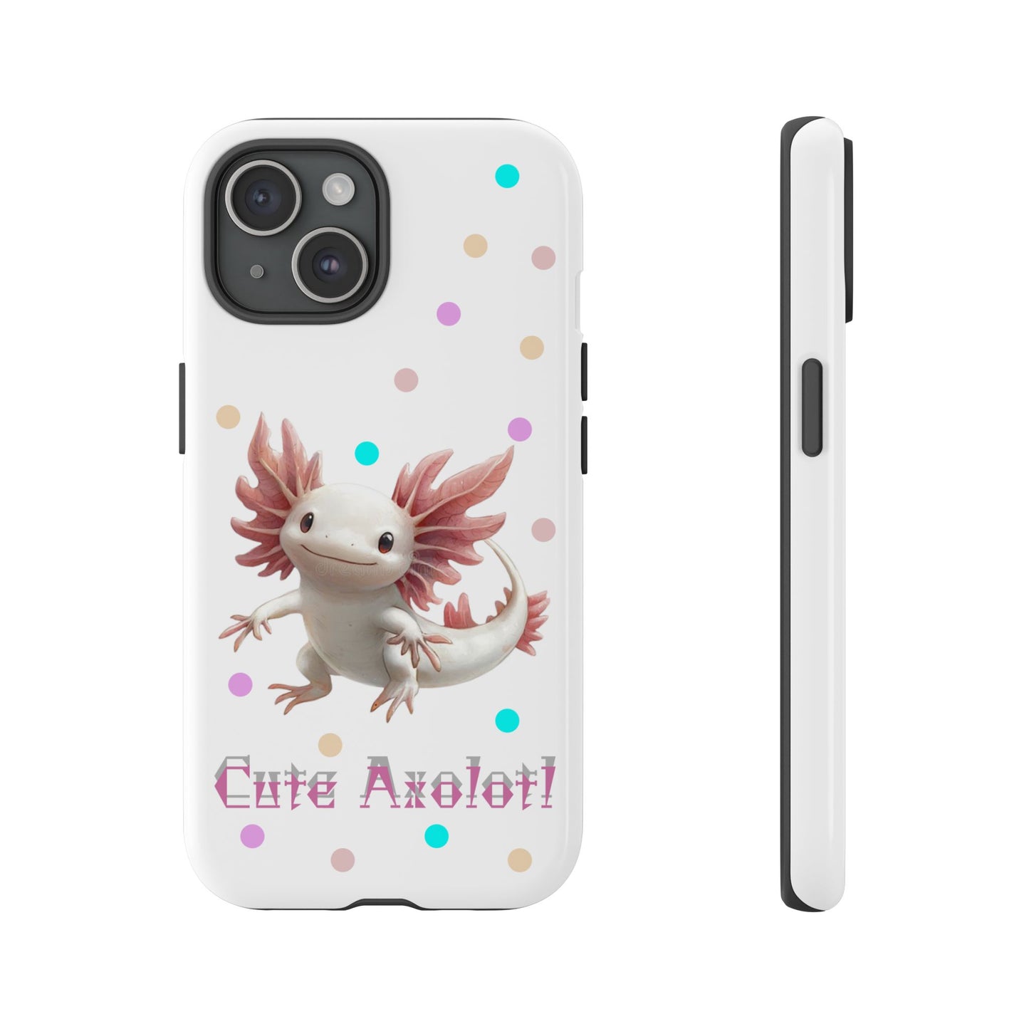 Cute Axolotl Phone Case, Kawaii Phone Cover, Gifts for Kids, Animal Lover Accessories, Cute Axolotl Design