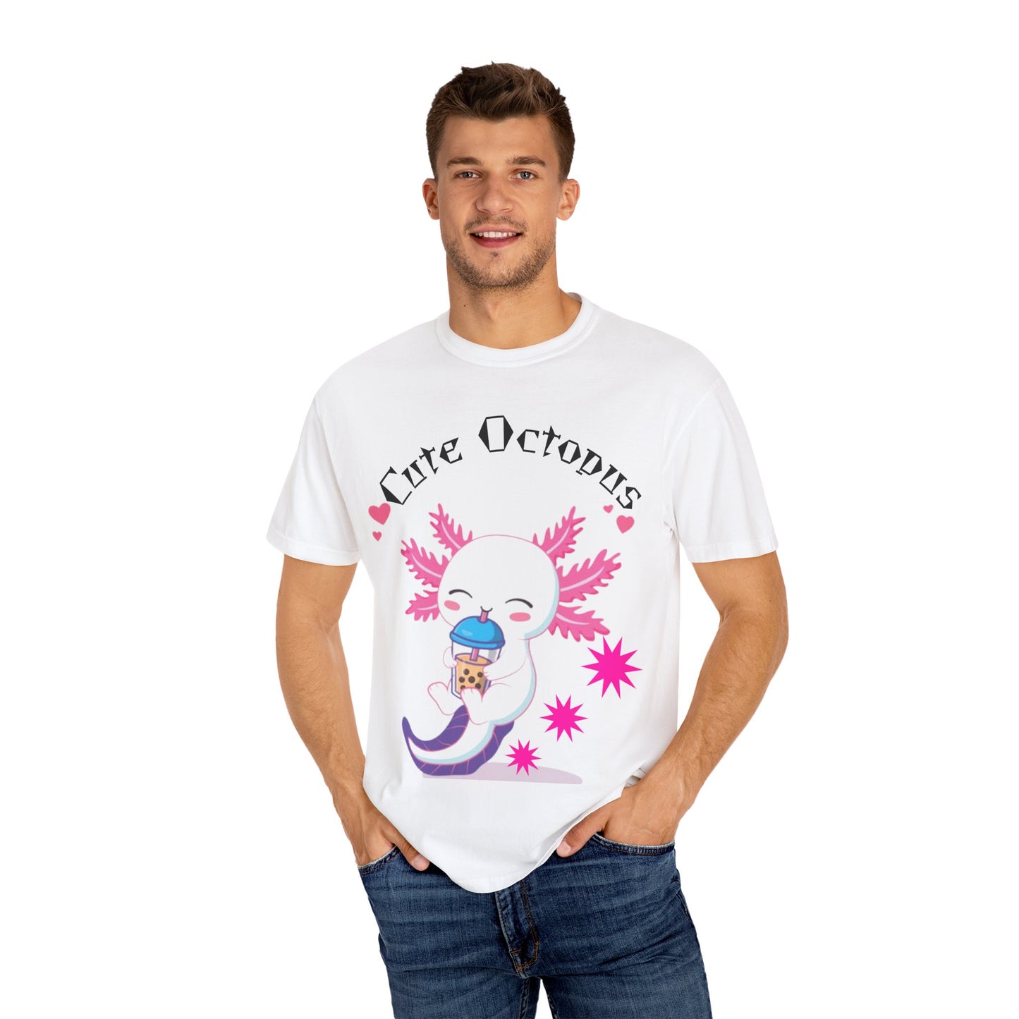 Cute Octopus Graphic T-Shirt, Unisex, Fun Gift, Casual Wear, Summer Style, Beach Vibes