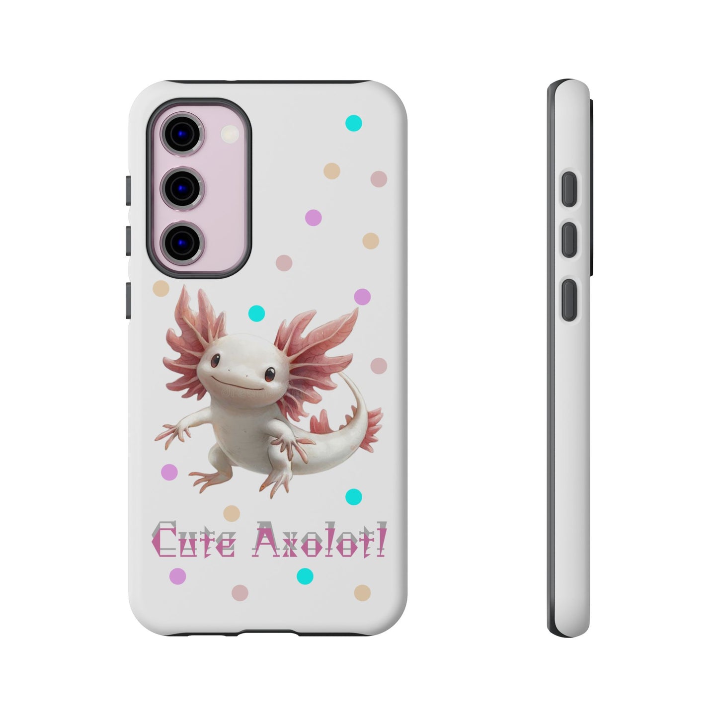 Cute Axolotl Phone Case, Kawaii Phone Cover, Gifts for Kids, Animal Lover Accessories, Cute Axolotl Design