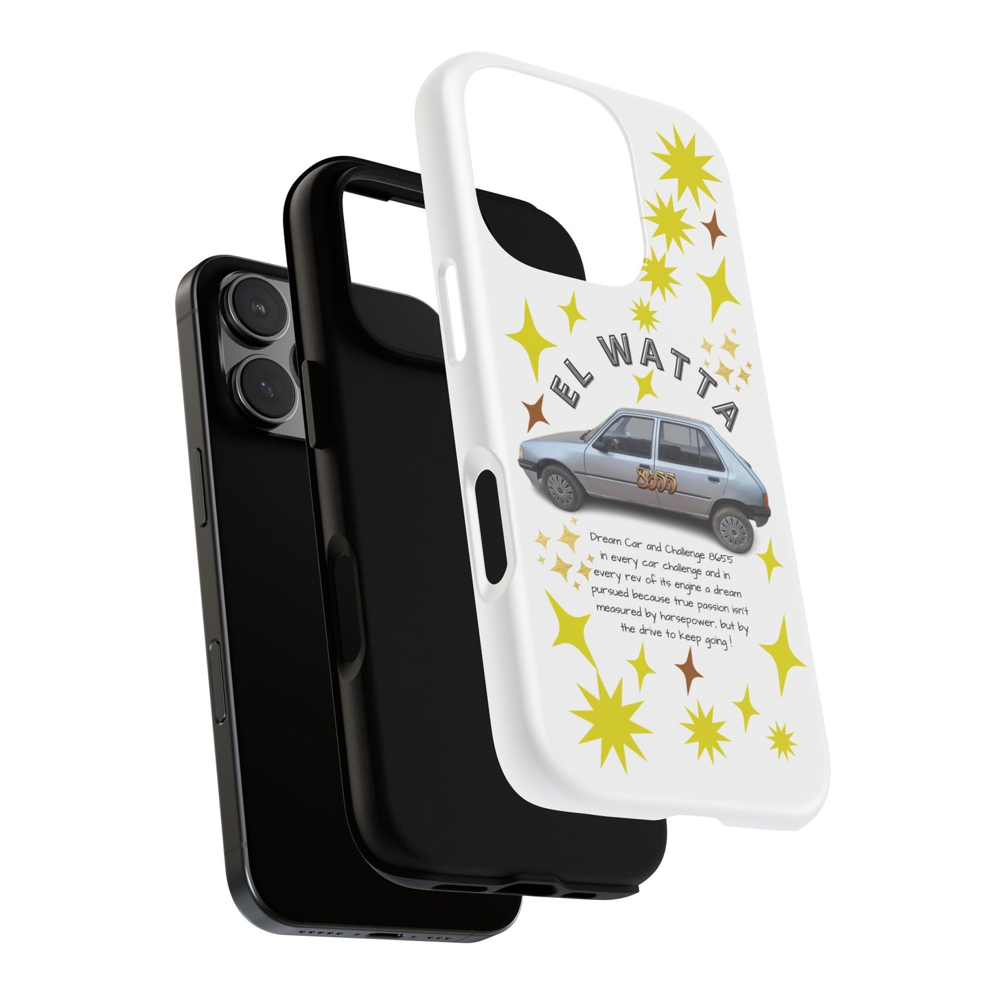 El Watta Phone Case - Retro Car Design, Tough Case, Unique Gift for Car Lovers, Funny Phone Accessory, Fun Birthday Present