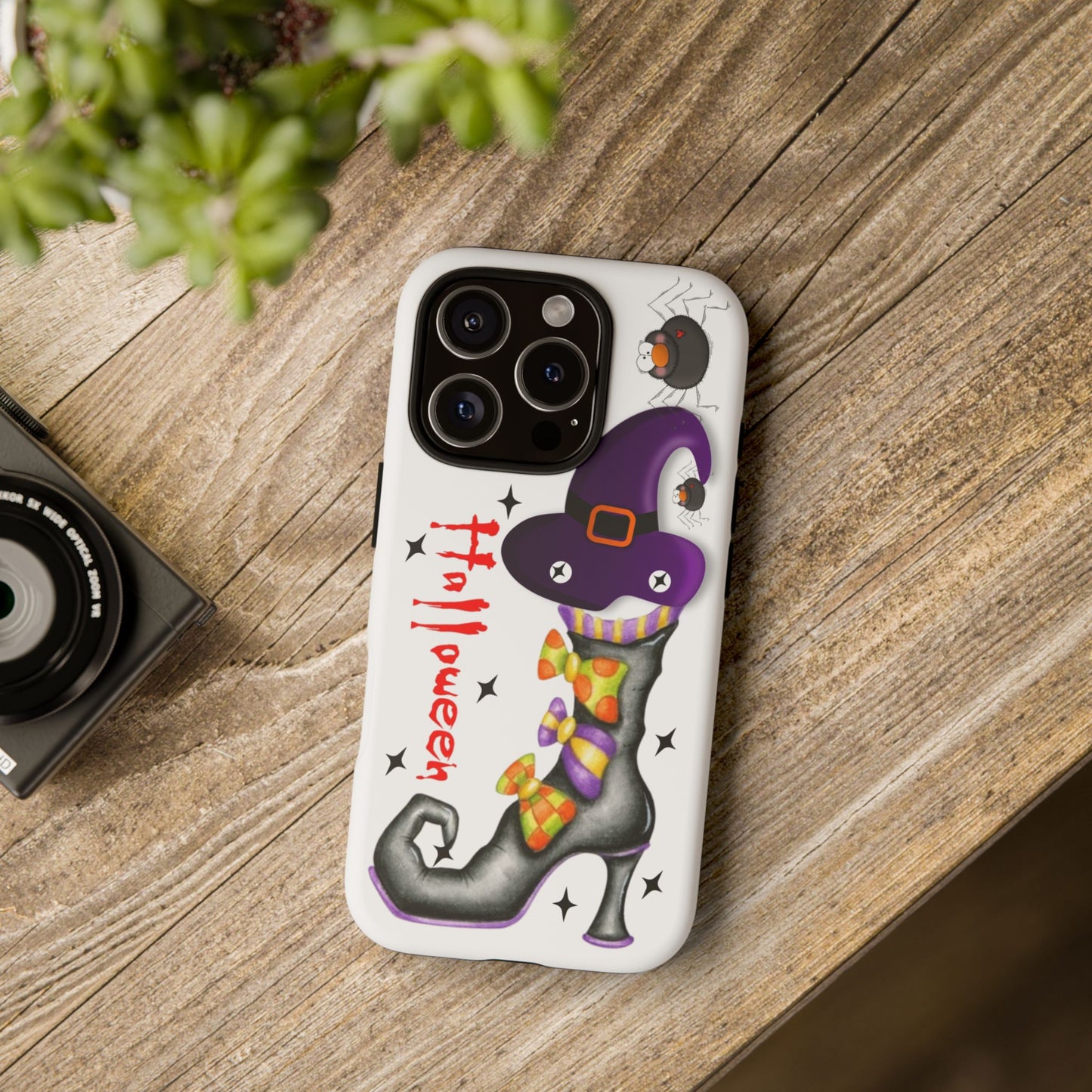 Halloween Phone Case, Tough Cases, Spooky Phone Cover, Witch Hat Design, Holiday Accessory, Fall Gift Idea