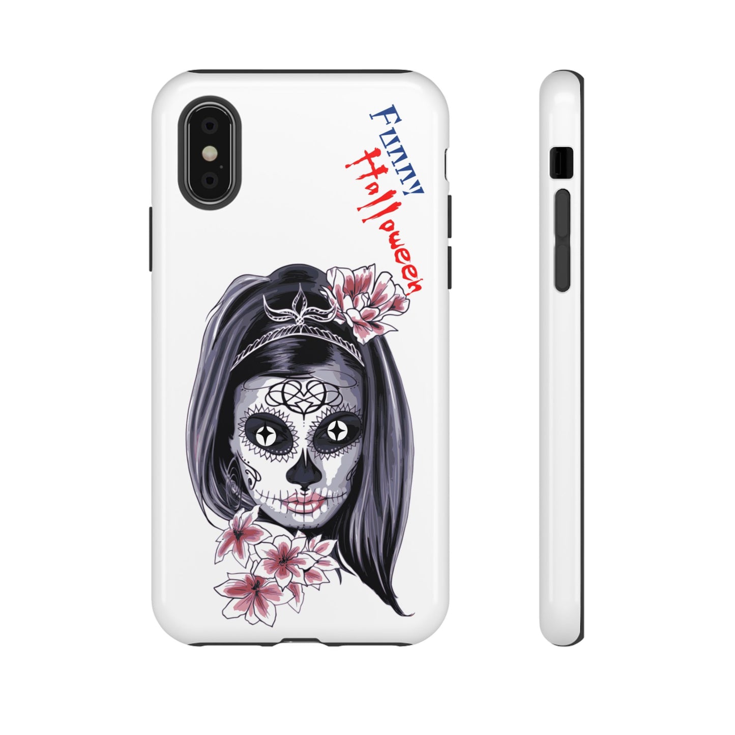 Halloween Phone Case, Funny Skull Design, Tough Cases, Unique Gifts, Spooky Decor, Holiday Essentials, Halloween Decor