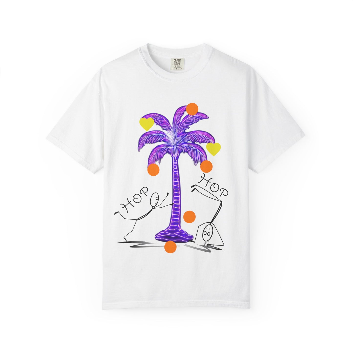 Vibrant Palm Tree Unisex T-Shirt, Casual Summer Wear, Gift for Beach Lovers, Fun Graphic Tee, Vacation Outfit, Artistic Summer Style