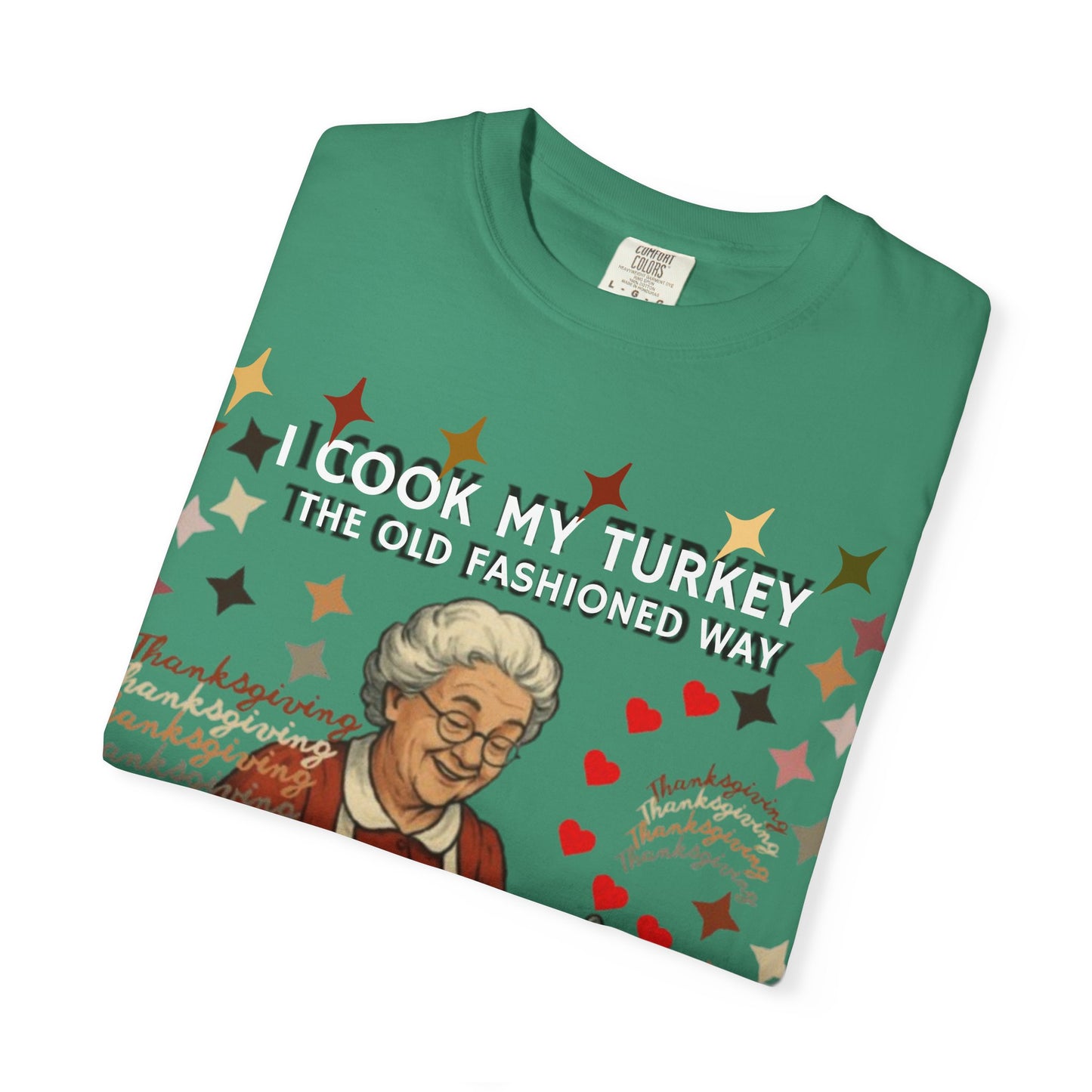 Funny Thanksgiving Shirt, Retro Holiday Humor Tee, Family Dinner Joke, Unisex Garment-Dyed Tee, Funny Turkey Shirt, Holiday Apparel, Family Gatherings, Autumn Humor