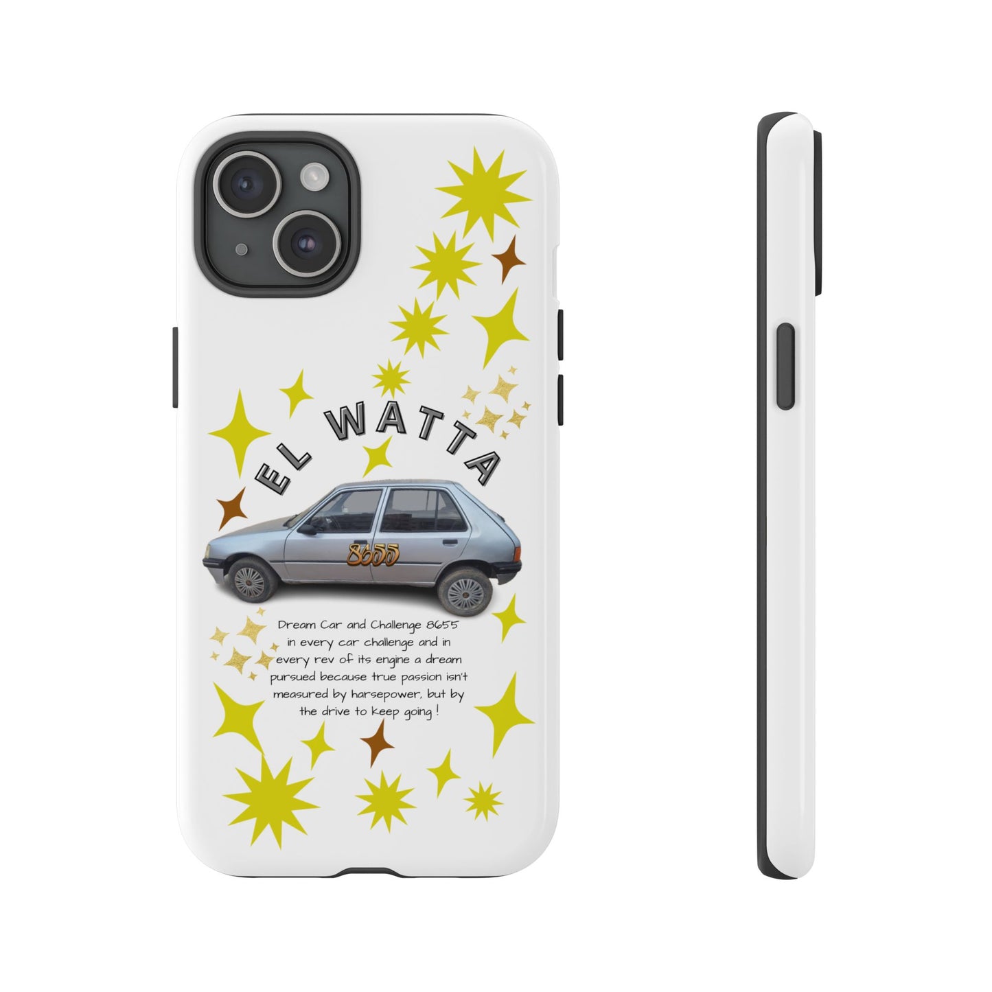 El Watta Phone Case - Retro Car Design, Tough Case, Unique Gift for Car Lovers, Funny Phone Accessory, Fun Birthday Present