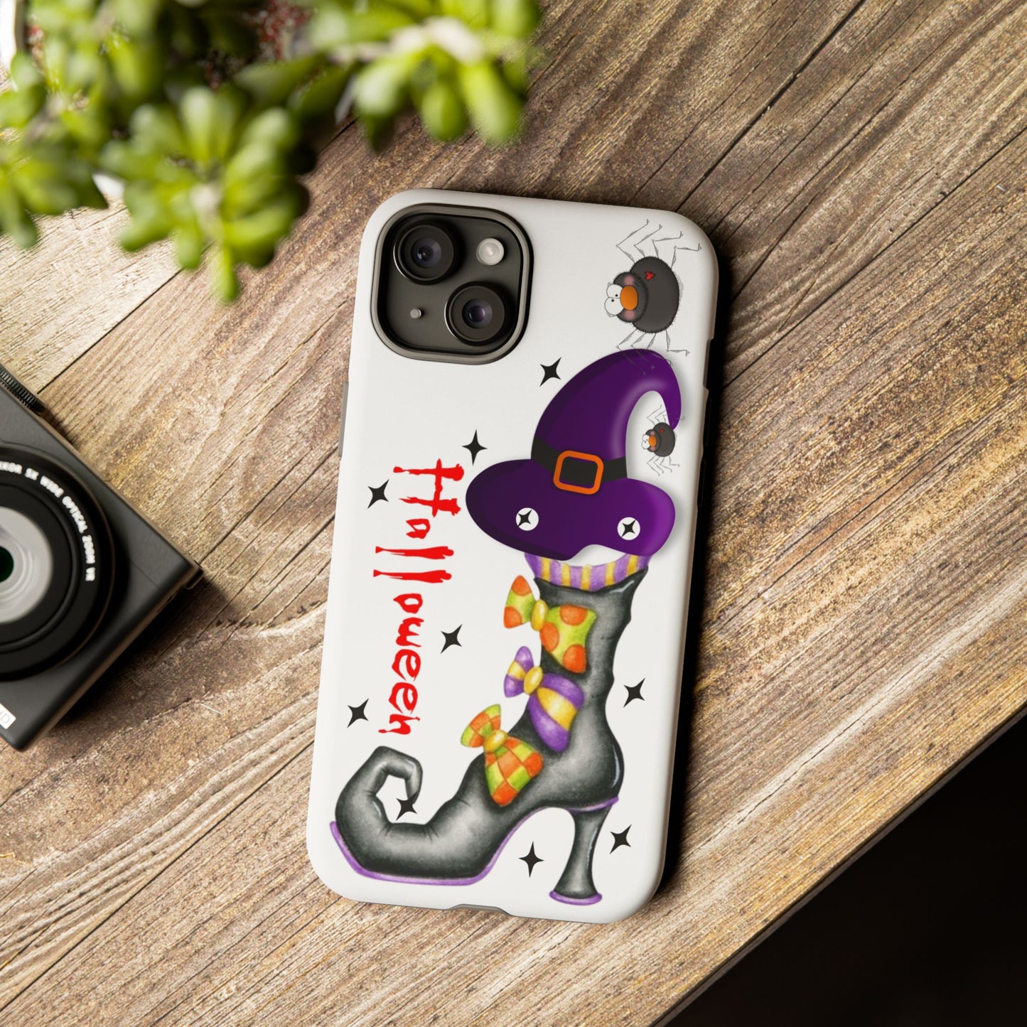 Halloween Phone Case, Tough Cases, Spooky Phone Cover, Witch Hat Design, Holiday Accessory, Fall Gift Idea