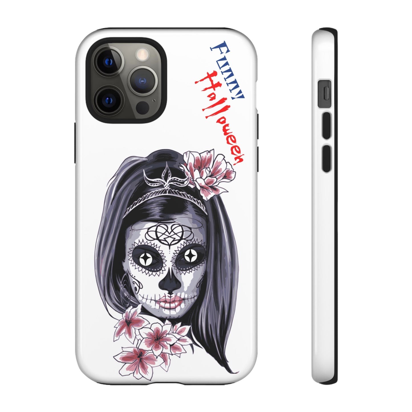 Halloween Phone Case, Funny Skull Design, Tough Cases, Unique Gifts, Spooky Decor, Holiday Essentials, Halloween Decor