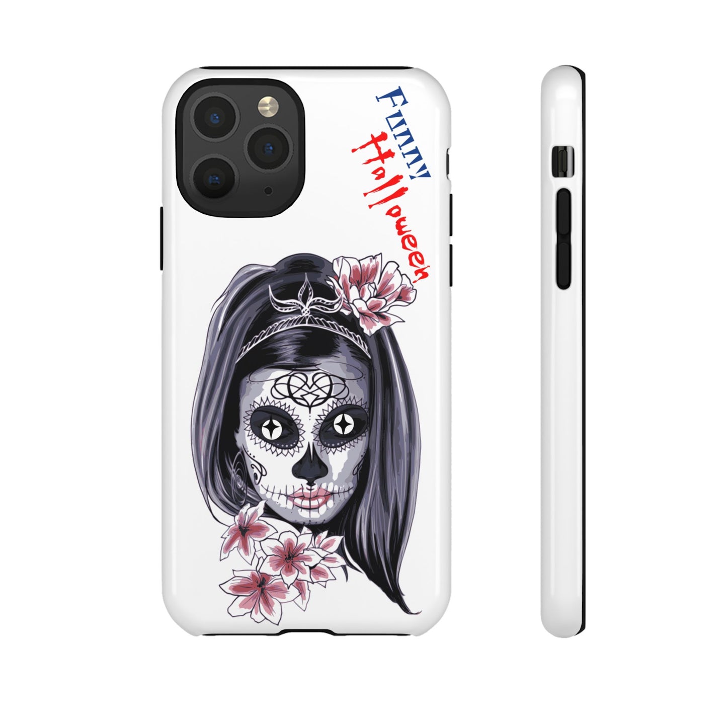 Halloween Phone Case, Funny Skull Design, Tough Cases, Unique Gifts, Spooky Decor, Holiday Essentials, Halloween Decor