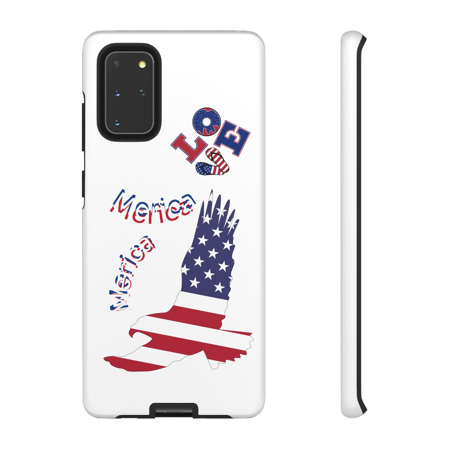 Patriotic Phone Case, Love America Design, American Flag Accessory, Perfect Gift for Veterans, Independence Day, Memorial Day