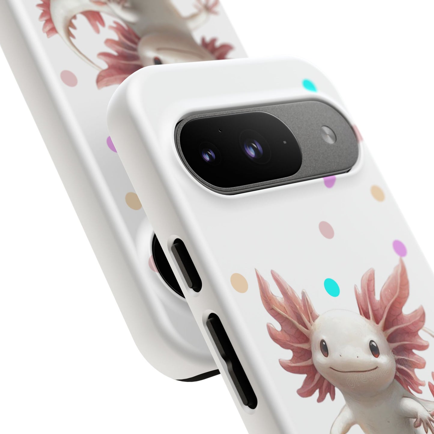 Cute Axolotl Phone Case, Kawaii Phone Cover, Gifts for Kids, Animal Lover Accessories, Cute Axolotl Design