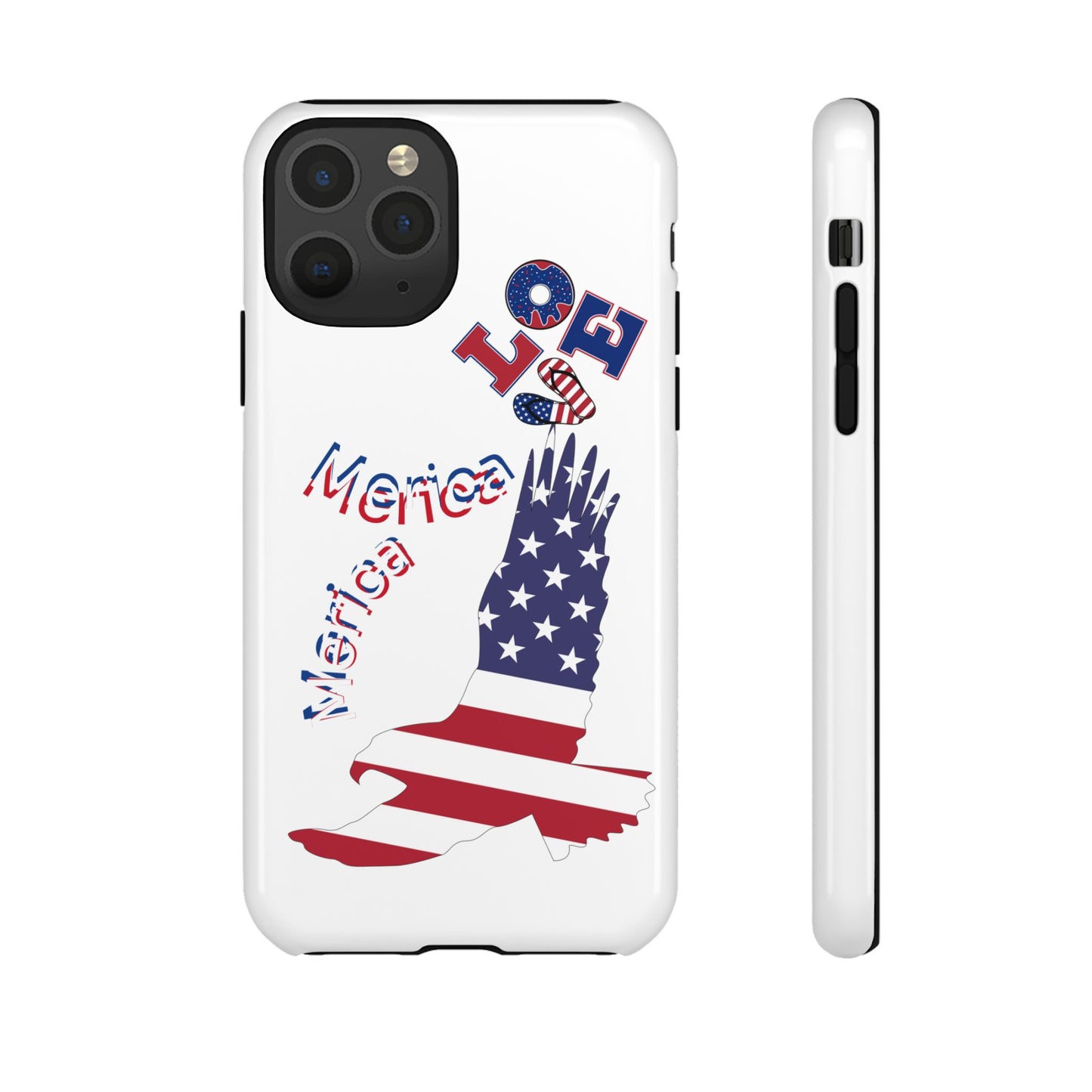 Patriotic Phone Case, Love America Design, American Flag Accessory, Perfect Gift for Veterans, Independence Day, Memorial Day