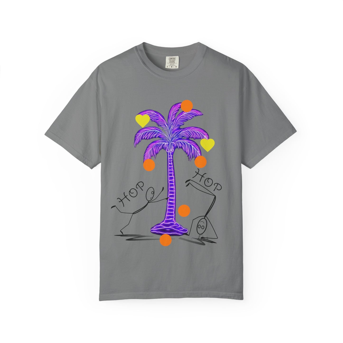 Vibrant Palm Tree Unisex T-Shirt, Casual Summer Wear, Gift for Beach Lovers, Fun Graphic Tee, Vacation Outfit, Artistic Summer Style