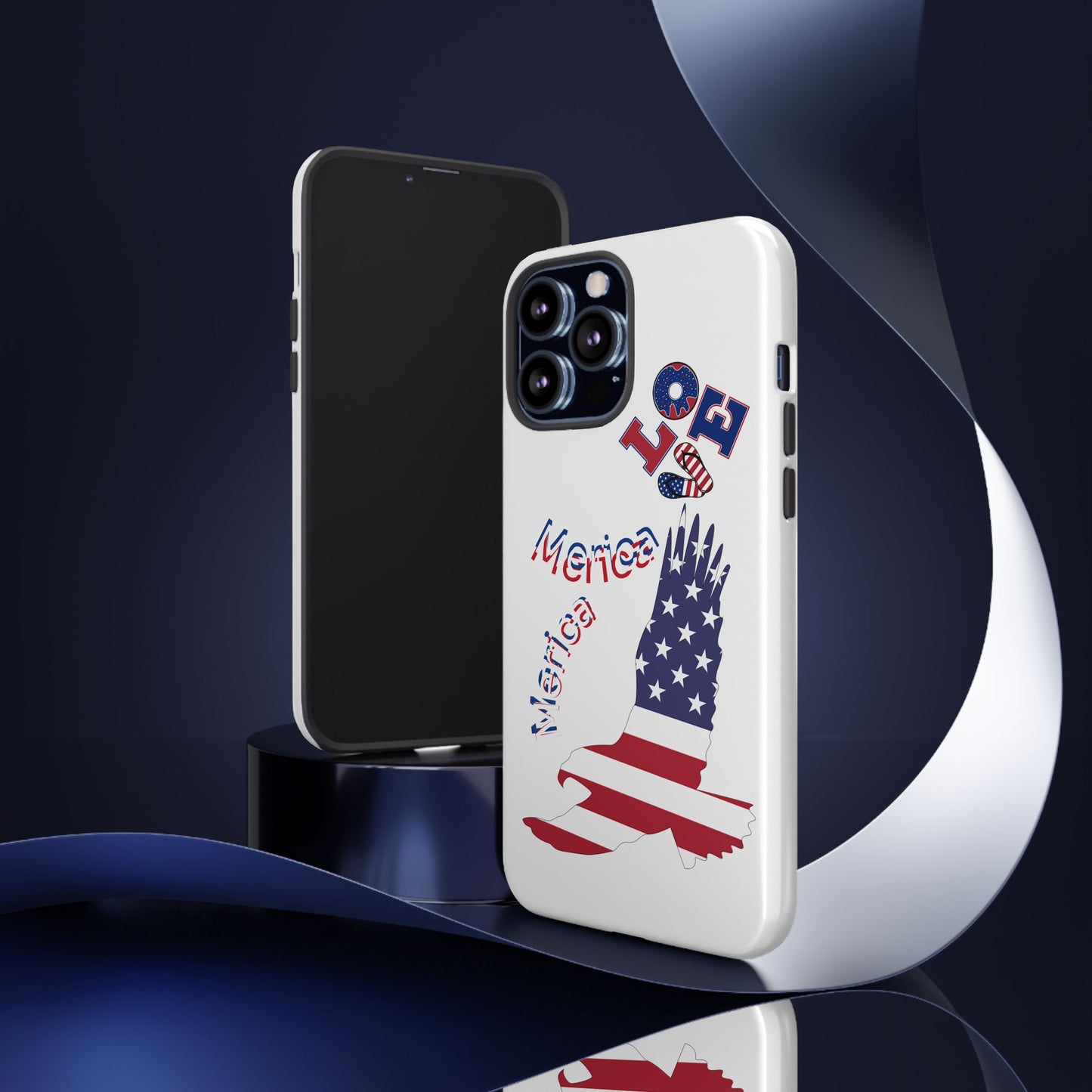 Patriotic Phone Case, Love America Design, American Flag Accessory, Perfect Gift for Veterans, Independence Day, Memorial Day