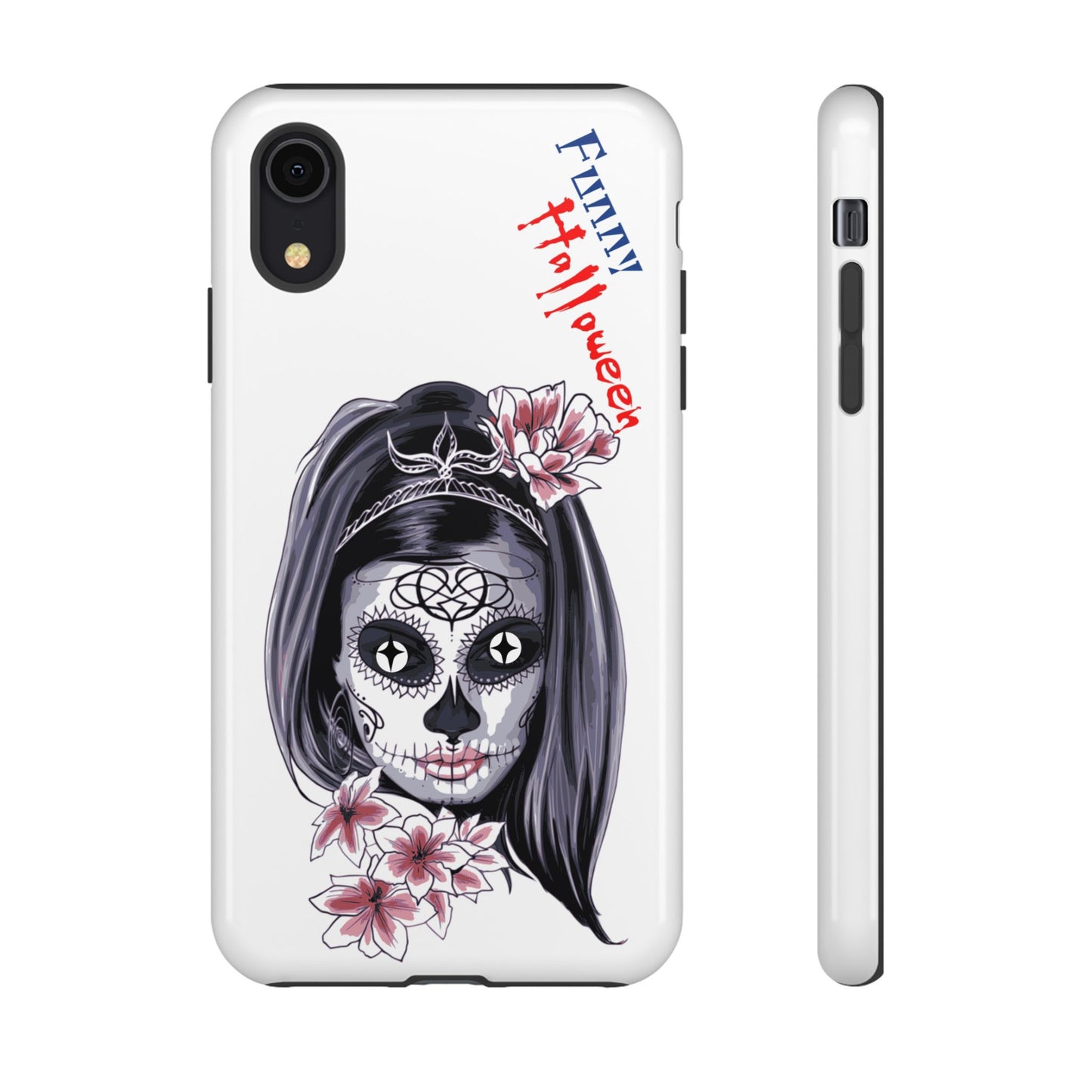 Halloween Phone Case, Funny Skull Design, Tough Cases, Unique Gifts, Spooky Decor, Holiday Essentials, Halloween Decor