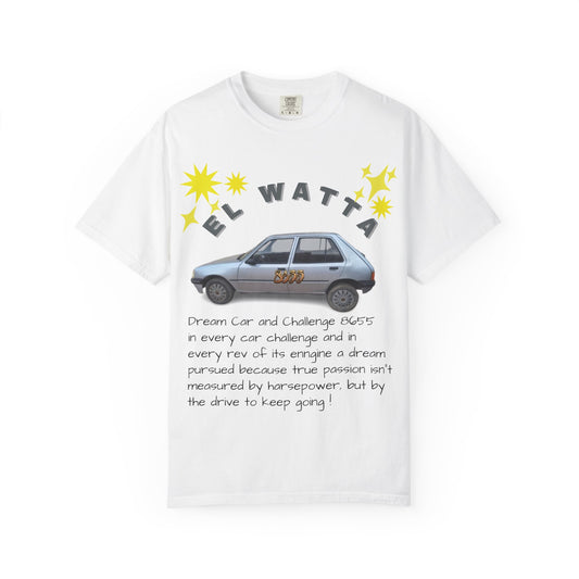 El Watta Vintage Car T-shirt, Unique Design, Unisex Garment-Dyed Tee, Retro Car Lover Gift, Funny Auto Apparel, Unique Gift for Him or Her