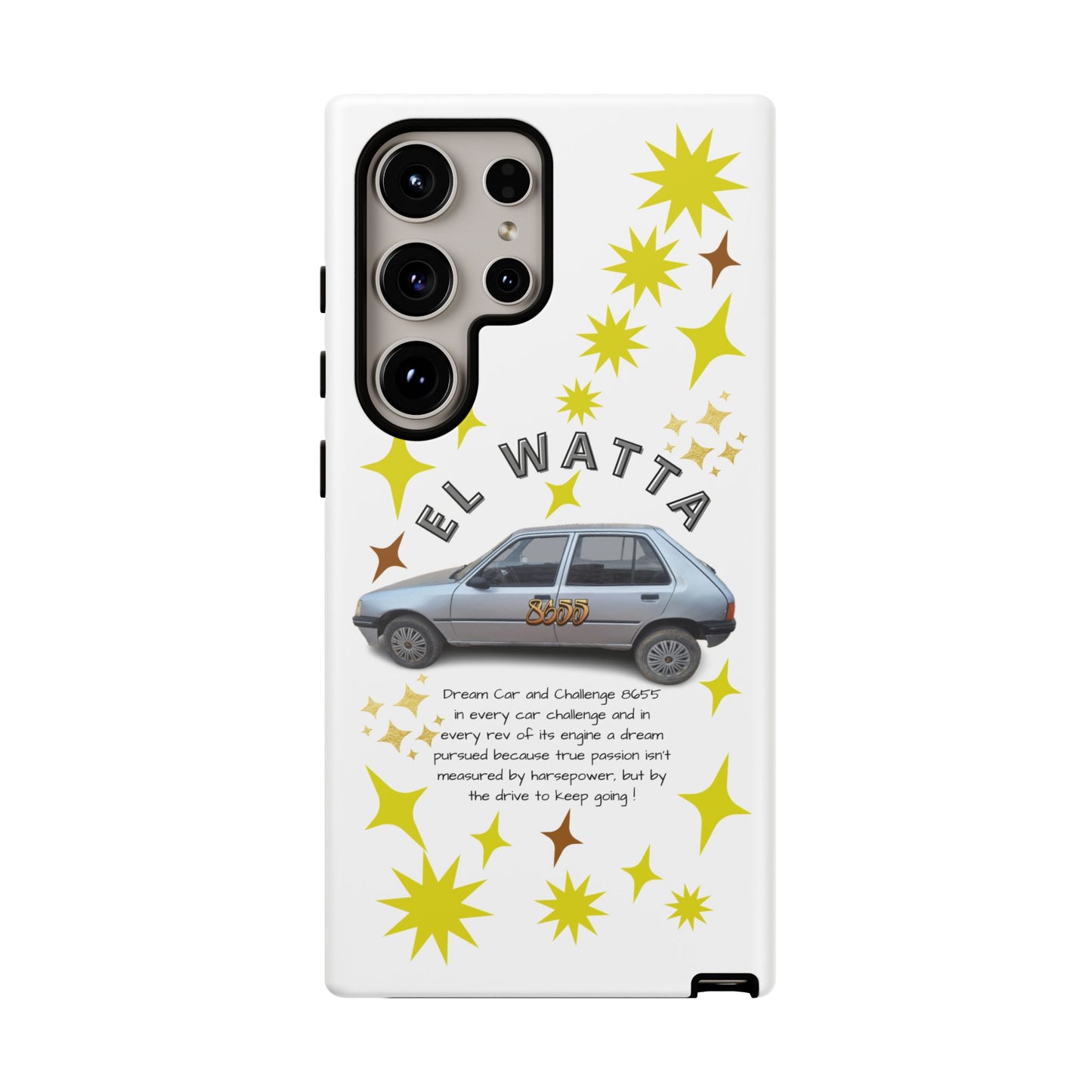 El Watta Phone Case - Retro Car Design, Tough Case, Unique Gift for Car Lovers, Funny Phone Accessory, Fun Birthday Present