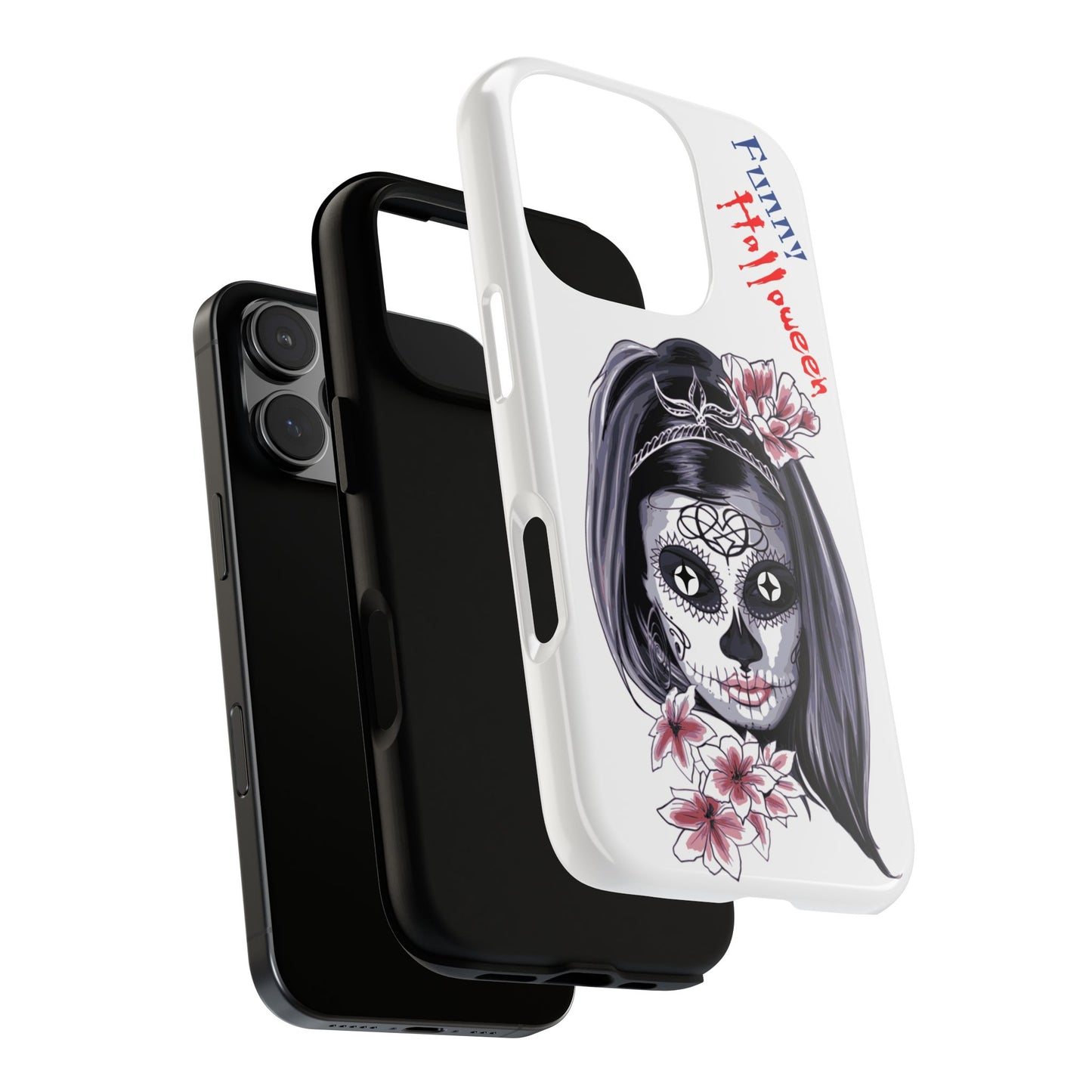 Halloween Phone Case, Funny Skull Design, Tough Cases, Unique Gifts, Spooky Decor, Holiday Essentials, Halloween Decor