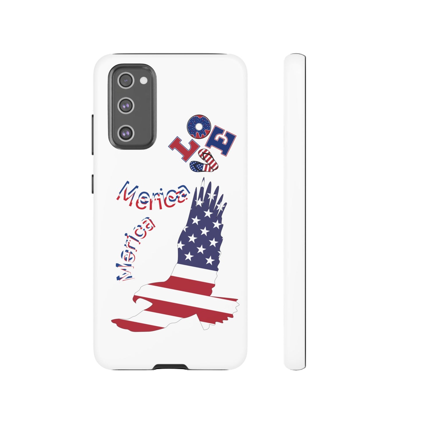 Patriotic Phone Case, Love America Design, American Flag Accessory, Perfect Gift for Veterans, Independence Day, Memorial Day