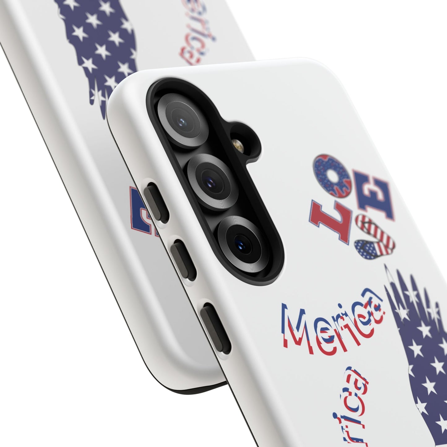 Patriotic Phone Case, Love America Design, American Flag Accessory, Perfect Gift for Veterans, Independence Day, Memorial Day