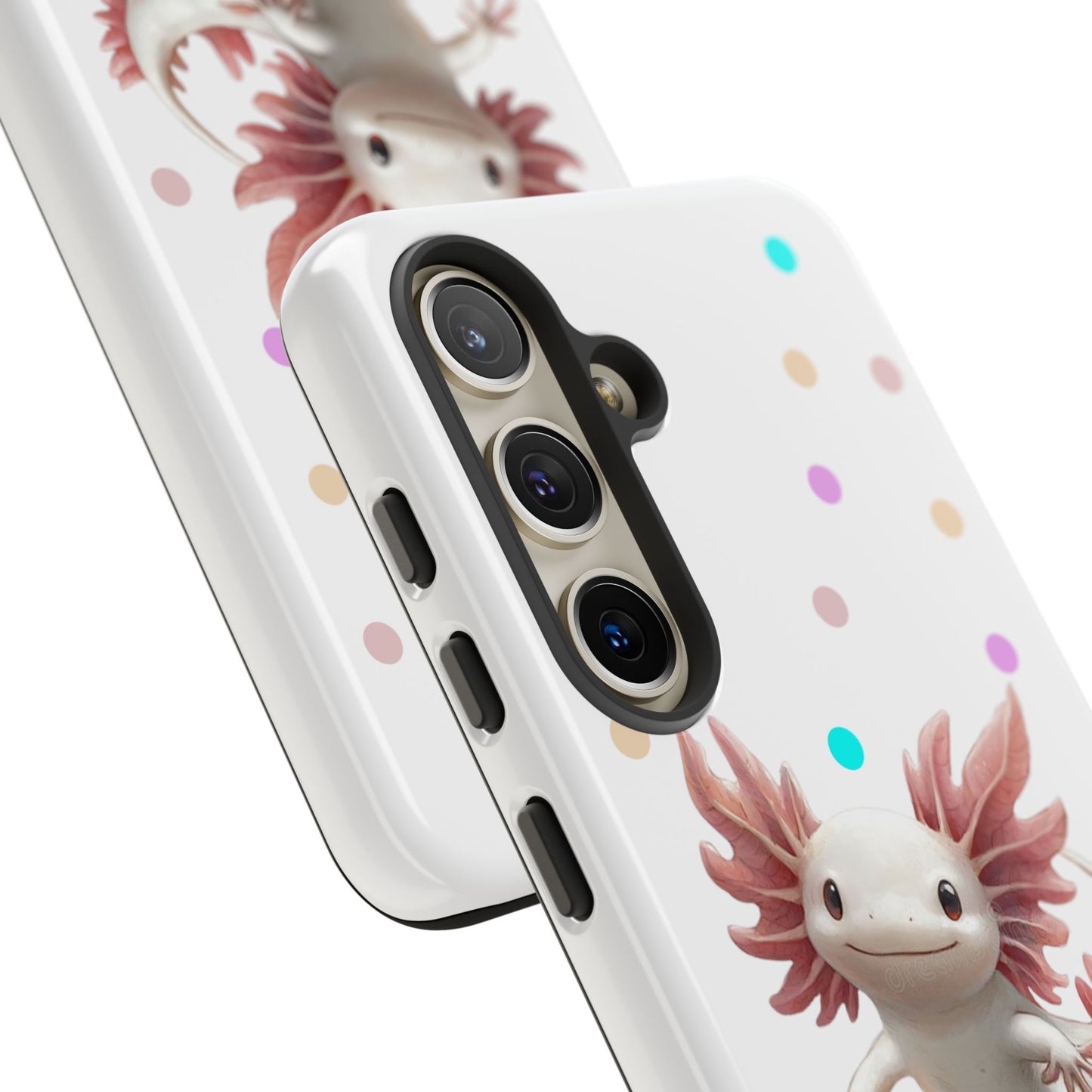 Cute Axolotl Phone Case, Kawaii Phone Cover, Gifts for Kids, Animal Lover Accessories, Cute Axolotl Design