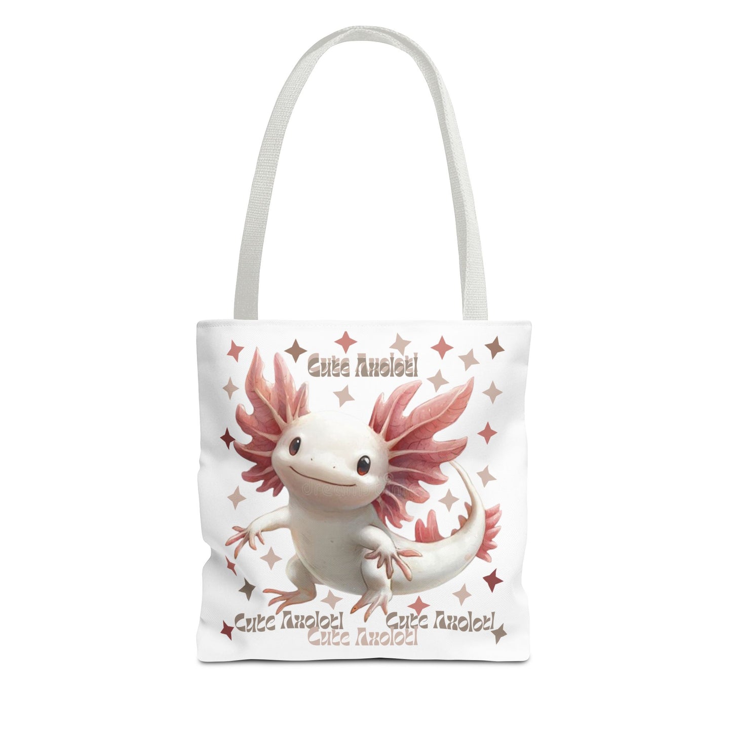 Cute Axolotl Tote Bag - Quirky Grocery Bag, Beach Bag, Gift for Animal Lovers, Cool Eco-Friendly Shopping Bag