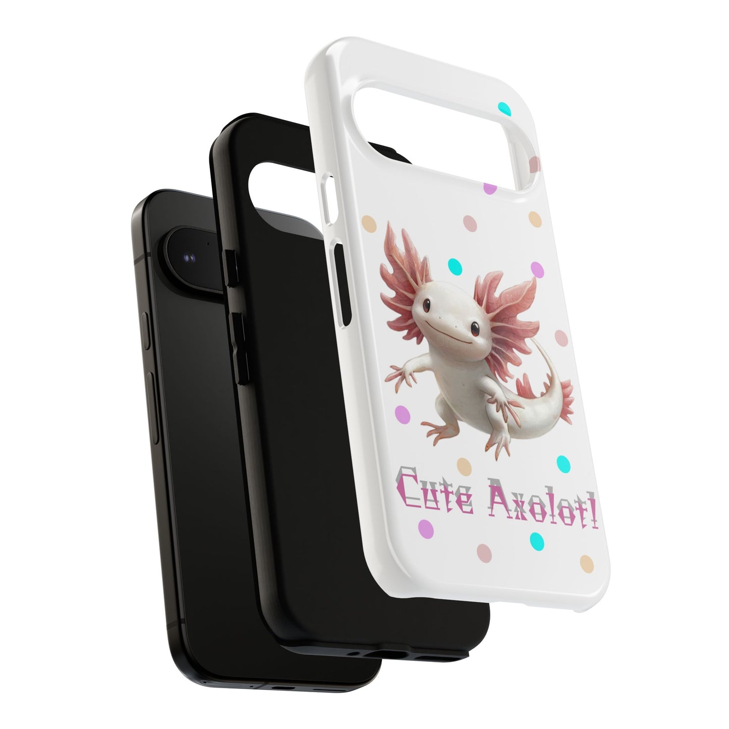 Cute Axolotl Phone Case, Kawaii Phone Cover, Gifts for Kids, Animal Lover Accessories, Cute Axolotl Design