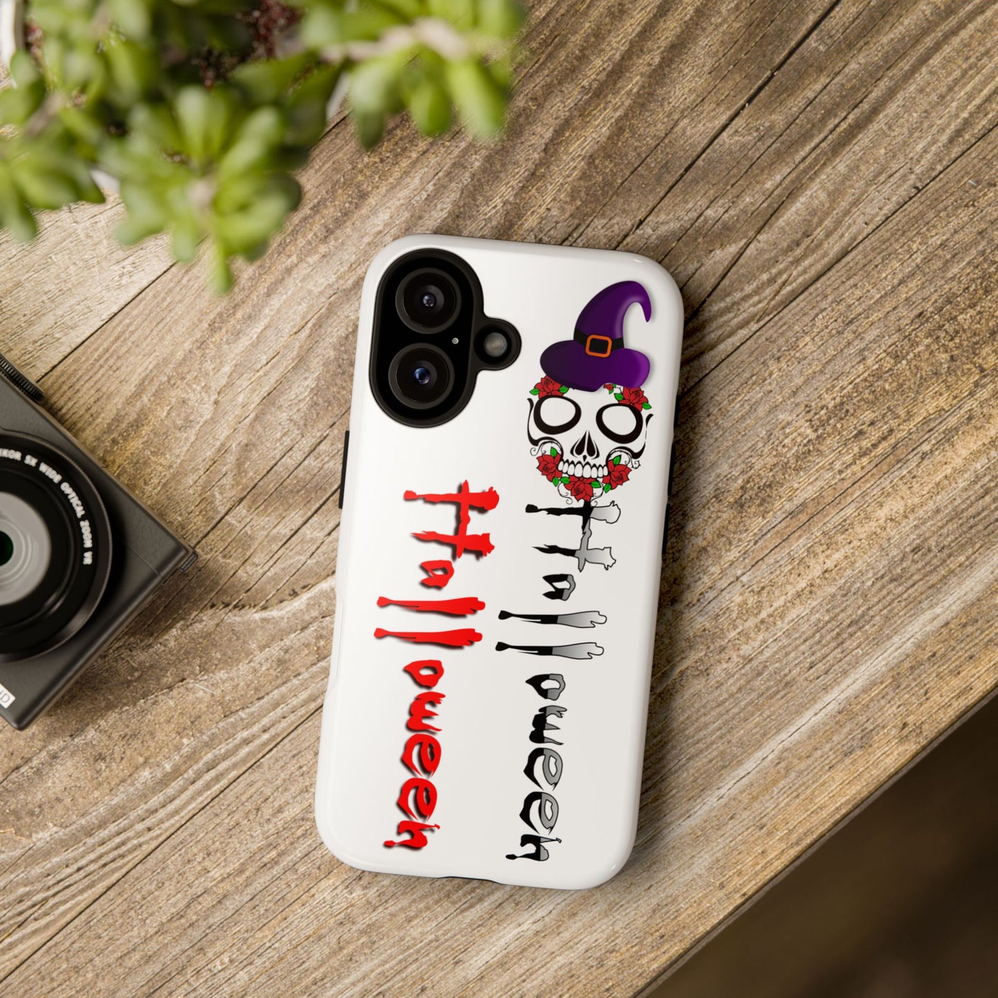 Halloween Skull Phone & Samsung Galaxy Case, Tough Cases with Spooky Design, Perfect for Fall, Halloween Gifts, Unique Phone Accessories, Skull Decor,Spooky October 31 Horror Cover | USA Gothic Holiday Accessory