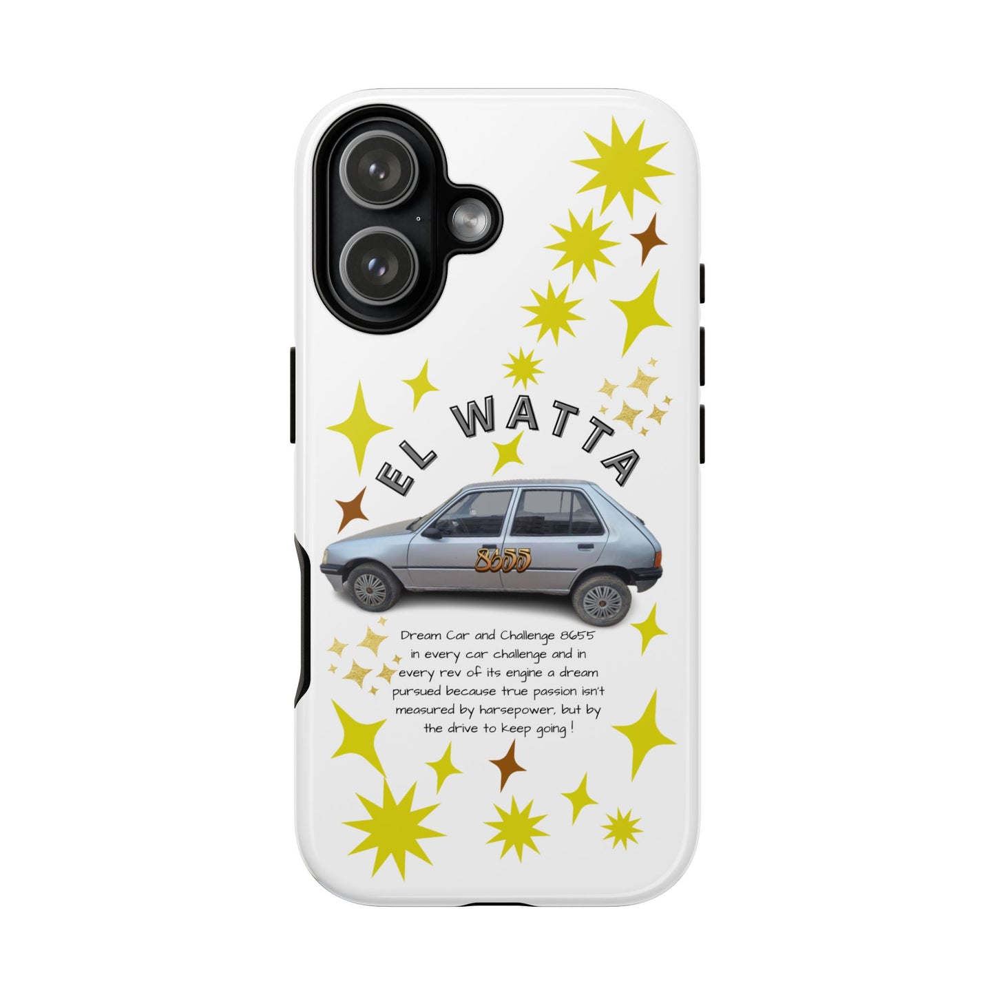 El Watta Phone Case - Retro Car Design, Tough Case, Unique Gift for Car Lovers, Funny Phone Accessory, Fun Birthday Present