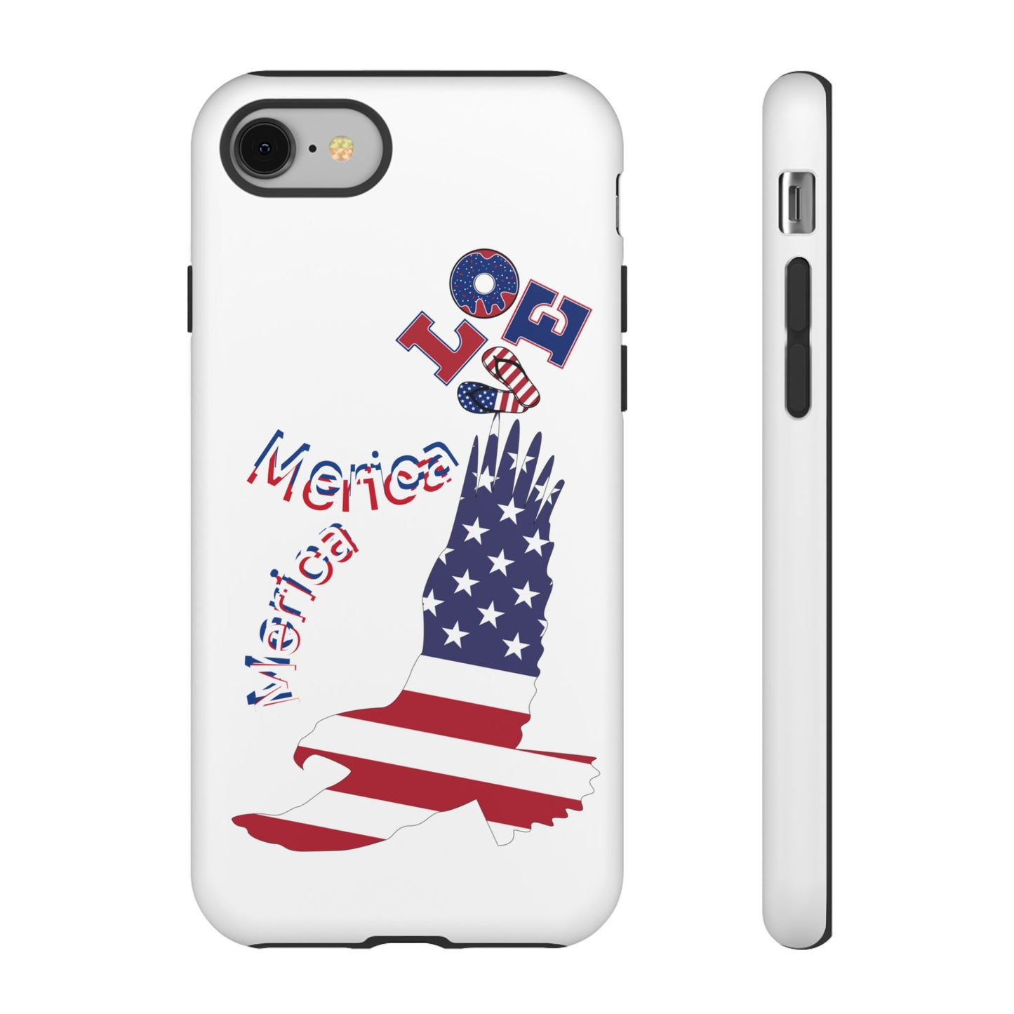 Patriotic Phone Case, Love America Design, American Flag Accessory, Perfect Gift for Veterans, Independence Day, Memorial Day