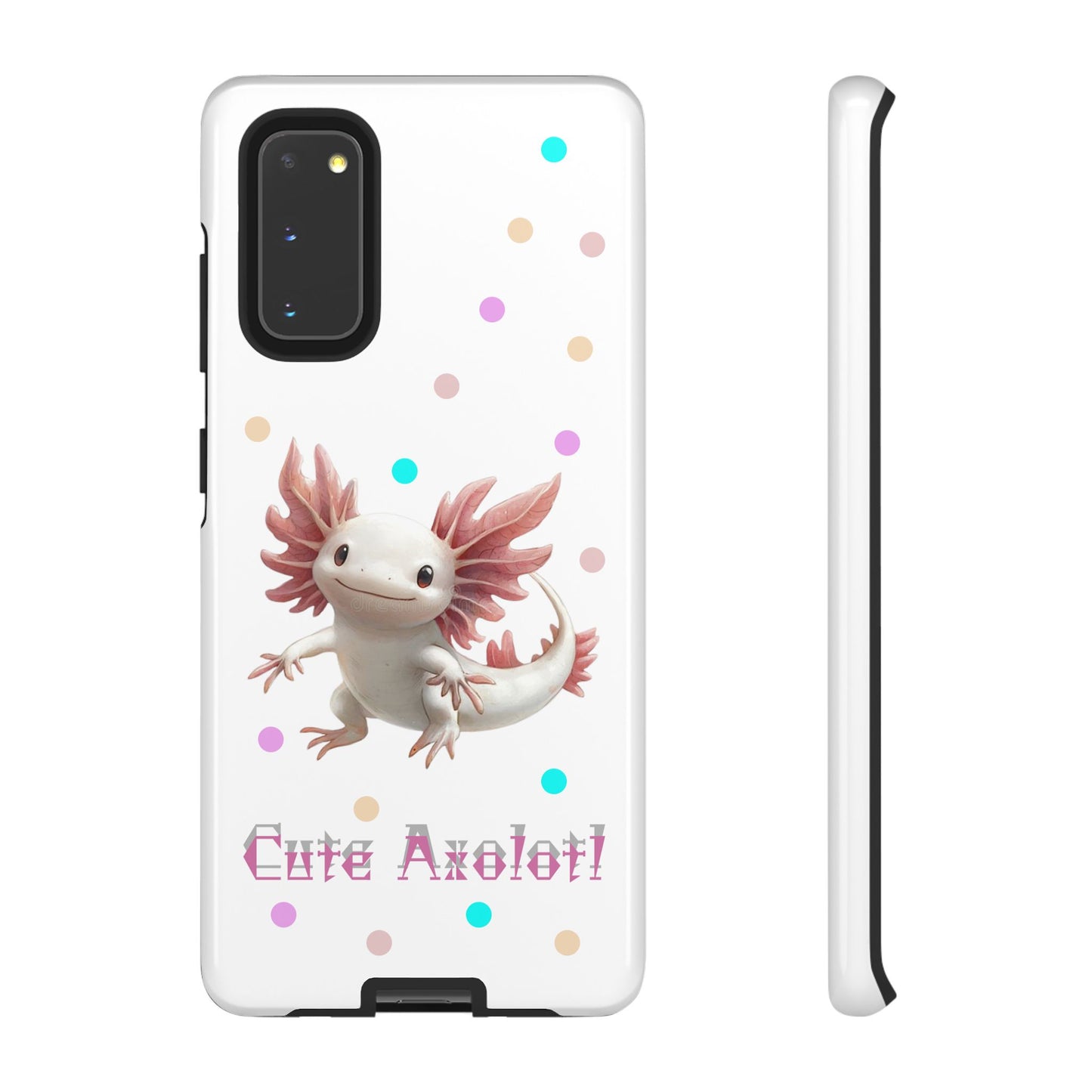 Cute Axolotl Phone Case, Kawaii Phone Cover, Gifts for Kids, Animal Lover Accessories, Cute Axolotl Design