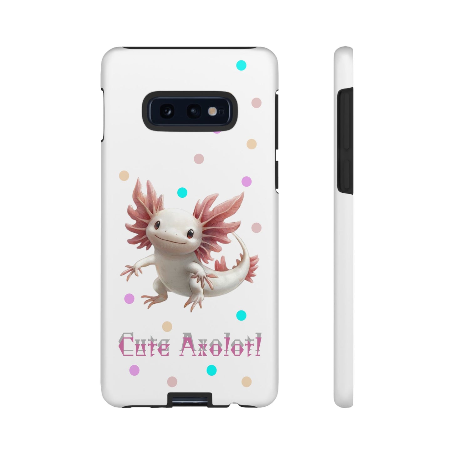 Cute Axolotl Phone Case, Kawaii Phone Cover, Gifts for Kids, Animal Lover Accessories, Cute Axolotl Design
