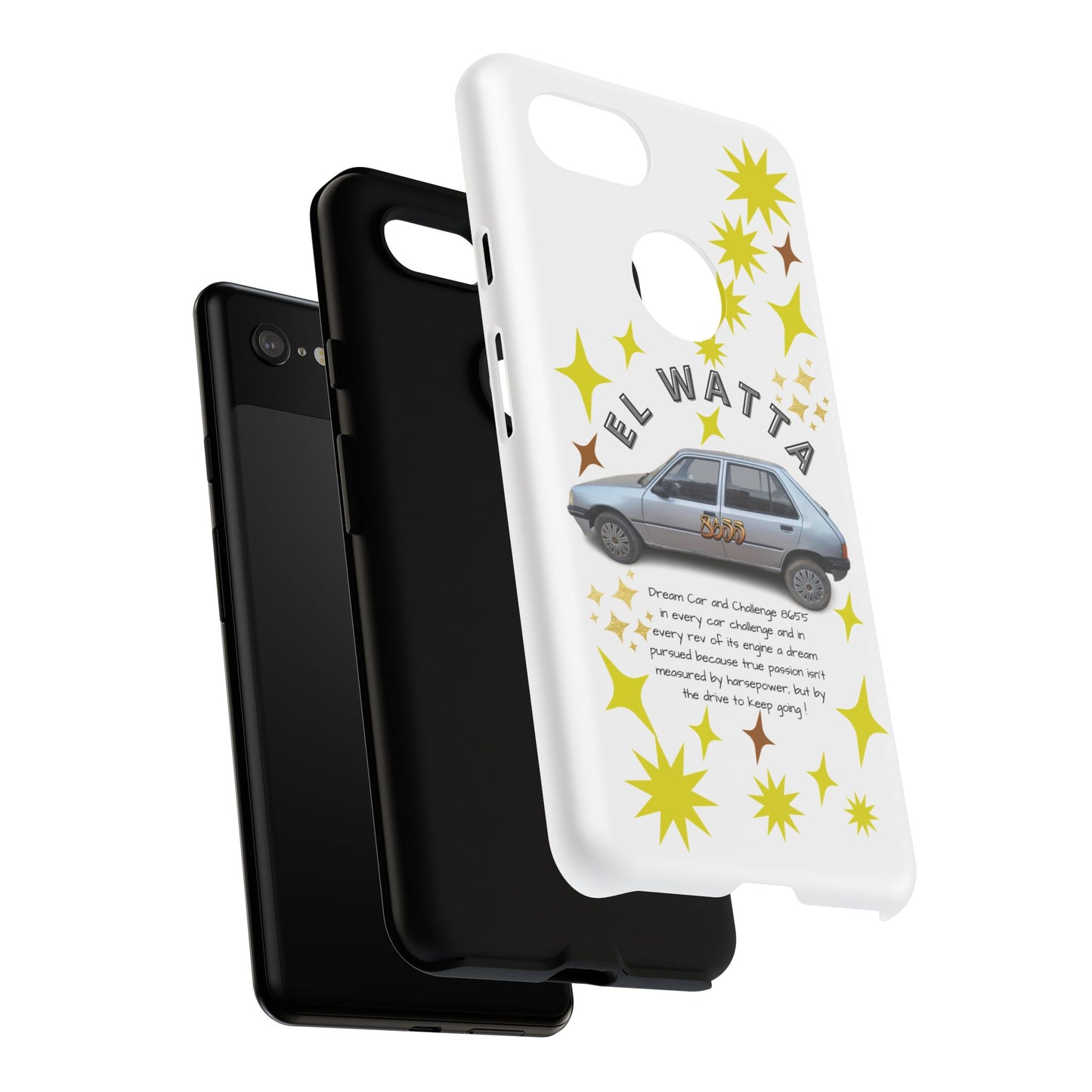 El Watta Phone Case - Retro Car Design, Tough Case, Unique Gift for Car Lovers, Funny Phone Accessory, Fun Birthday Present