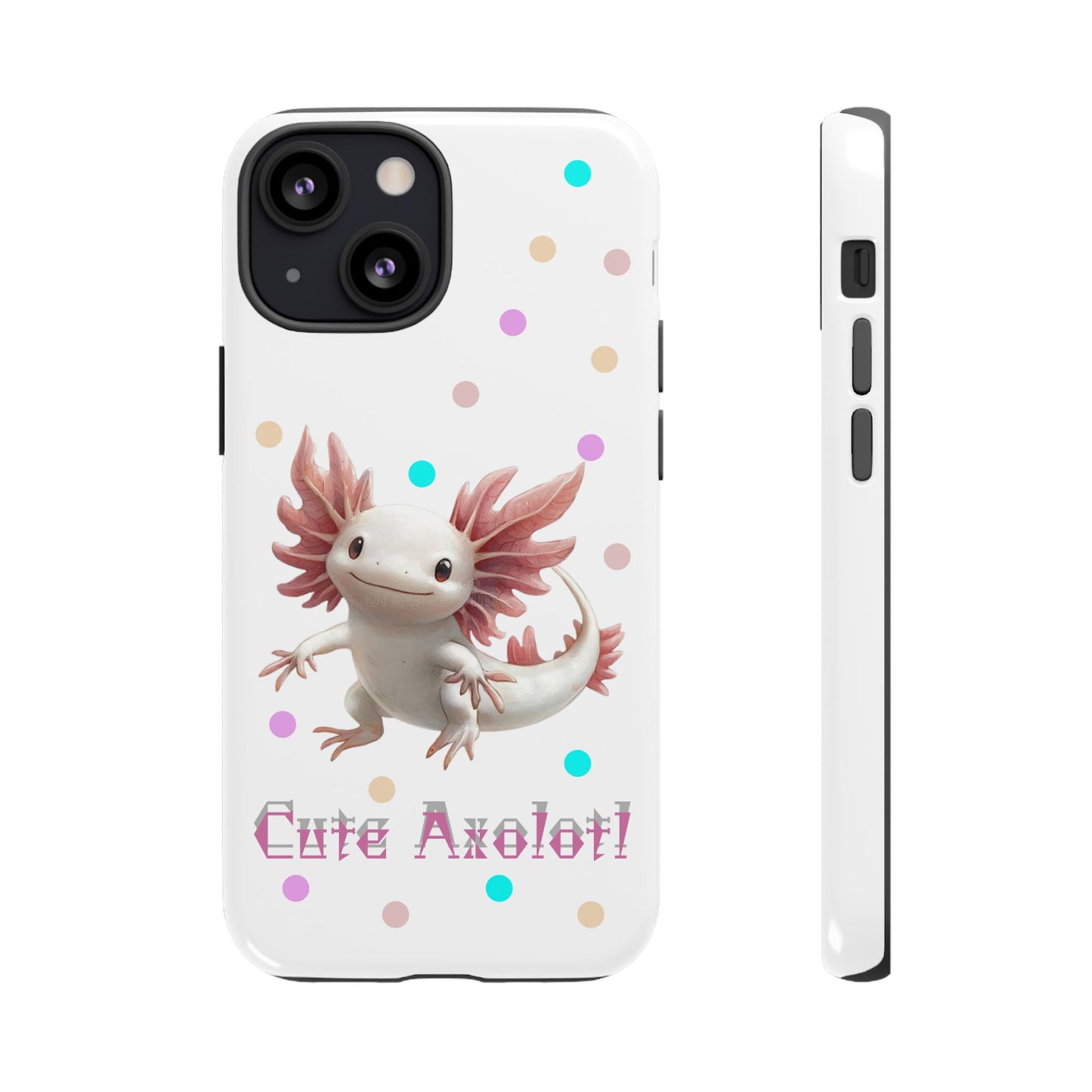 Cute Axolotl Phone Case, Kawaii Phone Cover, Gifts for Kids, Animal Lover Accessories, Cute Axolotl Design