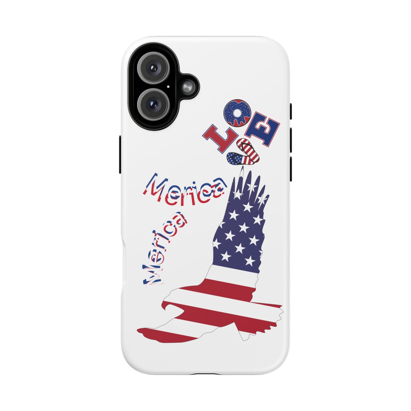 Patriotic Phone Case, Love America Design, American Flag Accessory, Perfect Gift for Veterans, Independence Day, Memorial Day