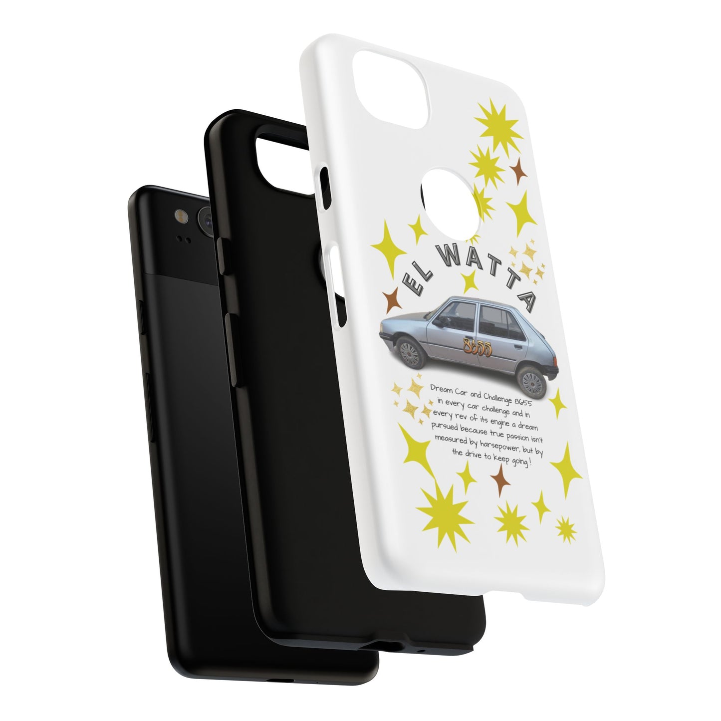 El Watta Phone Case - Retro Car Design, Tough Case, Unique Gift for Car Lovers, Funny Phone Accessory, Fun Birthday Present