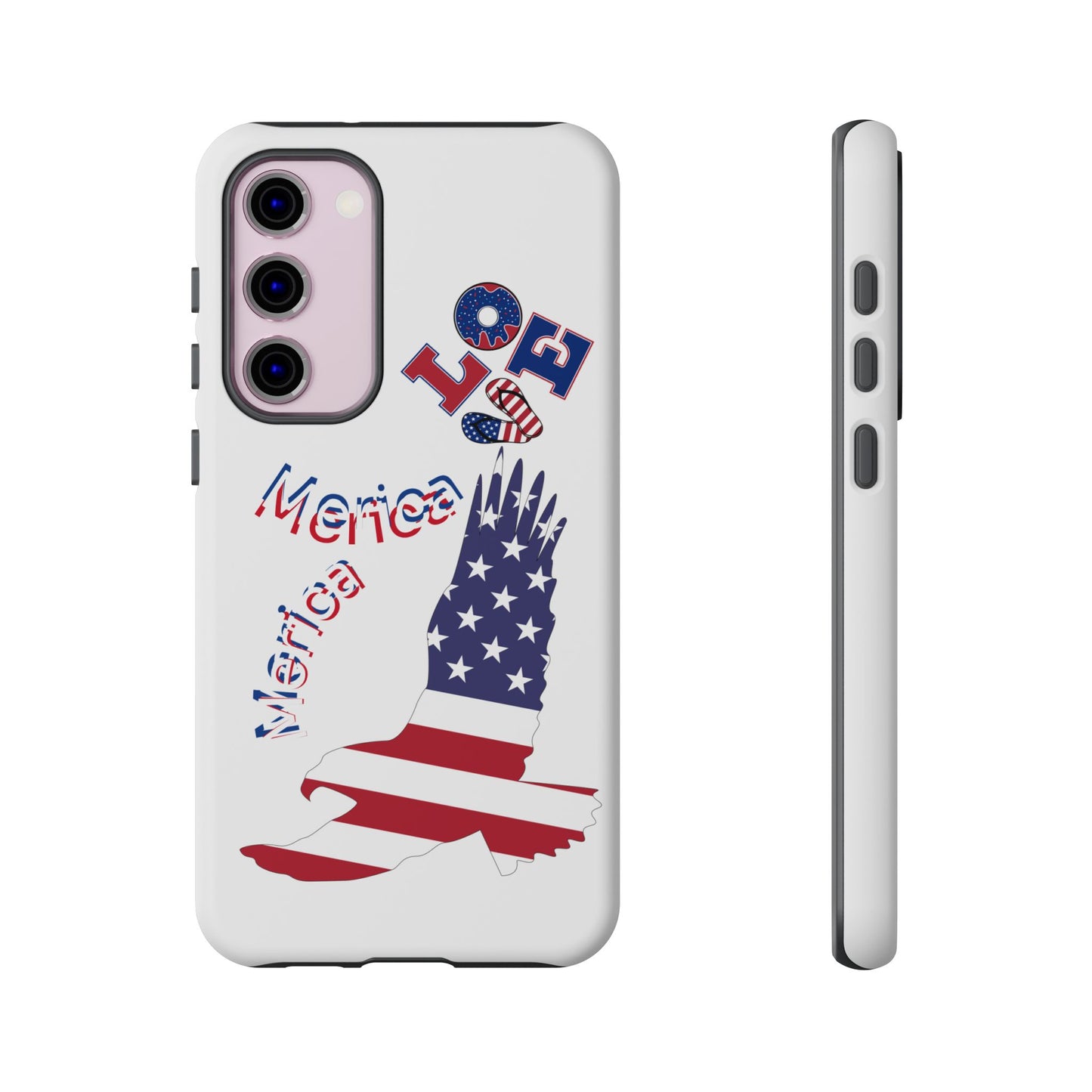 Patriotic Phone Case, Love America Design, American Flag Accessory, Perfect Gift for Veterans, Independence Day, Memorial Day