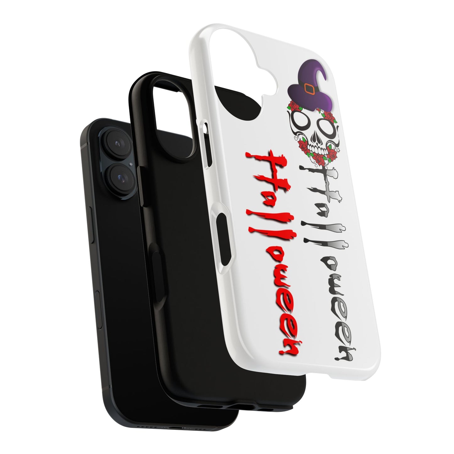 Halloween Skull Phone & Samsung Galaxy Case, Tough Cases with Spooky Design, Perfect for Fall, Halloween Gifts, Unique Phone Accessories, Skull Decor,Spooky October 31 Horror Cover | USA Gothic Holiday Accessory