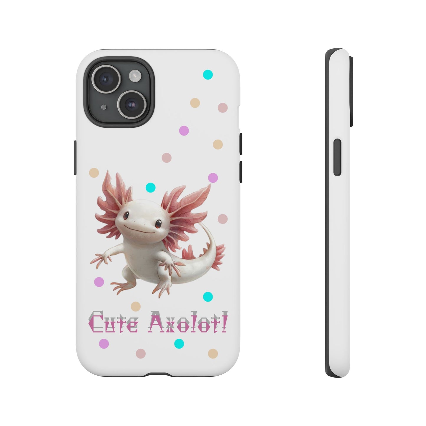 Cute Axolotl Phone Case, Kawaii Phone Cover, Gifts for Kids, Animal Lover Accessories, Cute Axolotl Design