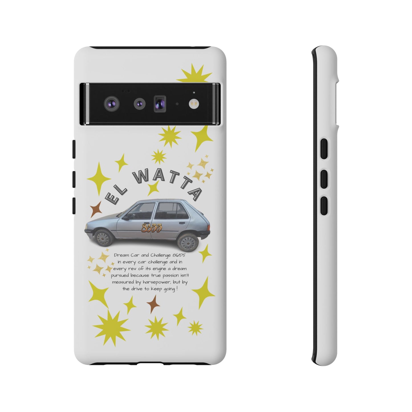 El Watta Phone Case - Retro Car Design, Tough Case, Unique Gift for Car Lovers, Funny Phone Accessory, Fun Birthday Present