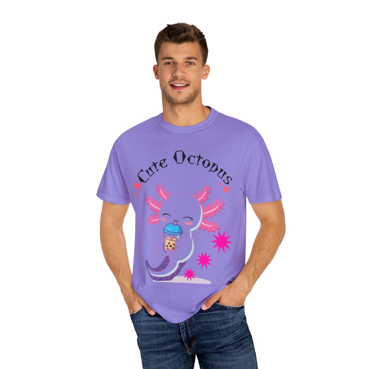 Cute Octopus Graphic T-Shirt, Unisex, Fun Gift, Casual Wear, Summer Style, Beach Vibes