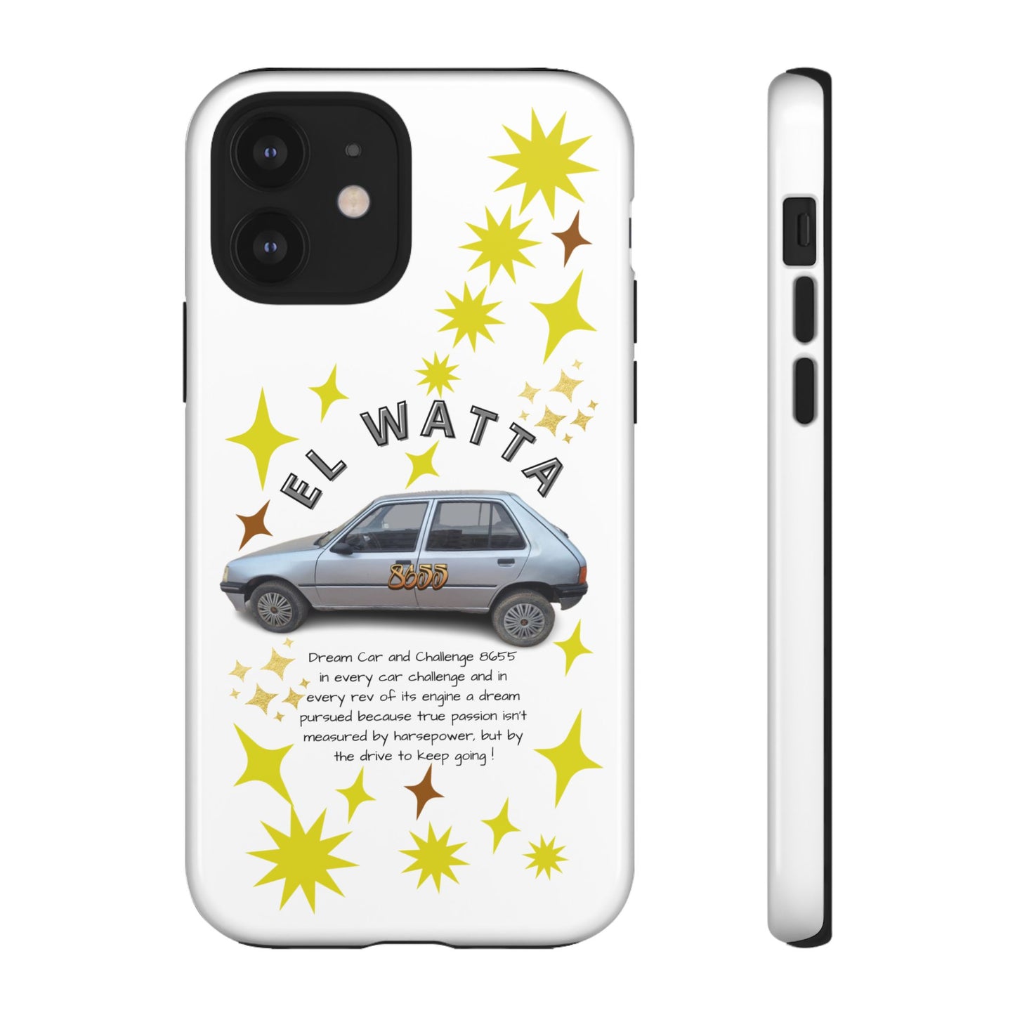 El Watta Phone Case - Retro Car Design, Tough Case, Unique Gift for Car Lovers, Funny Phone Accessory, Fun Birthday Present