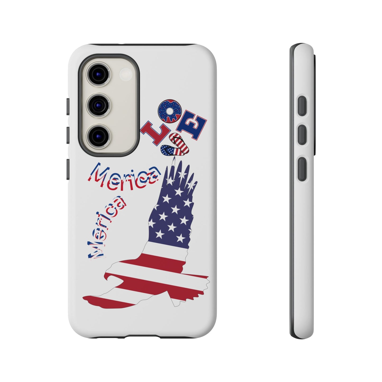 Patriotic Phone Case, Love America Design, American Flag Accessory, Perfect Gift for Veterans, Independence Day, Memorial Day