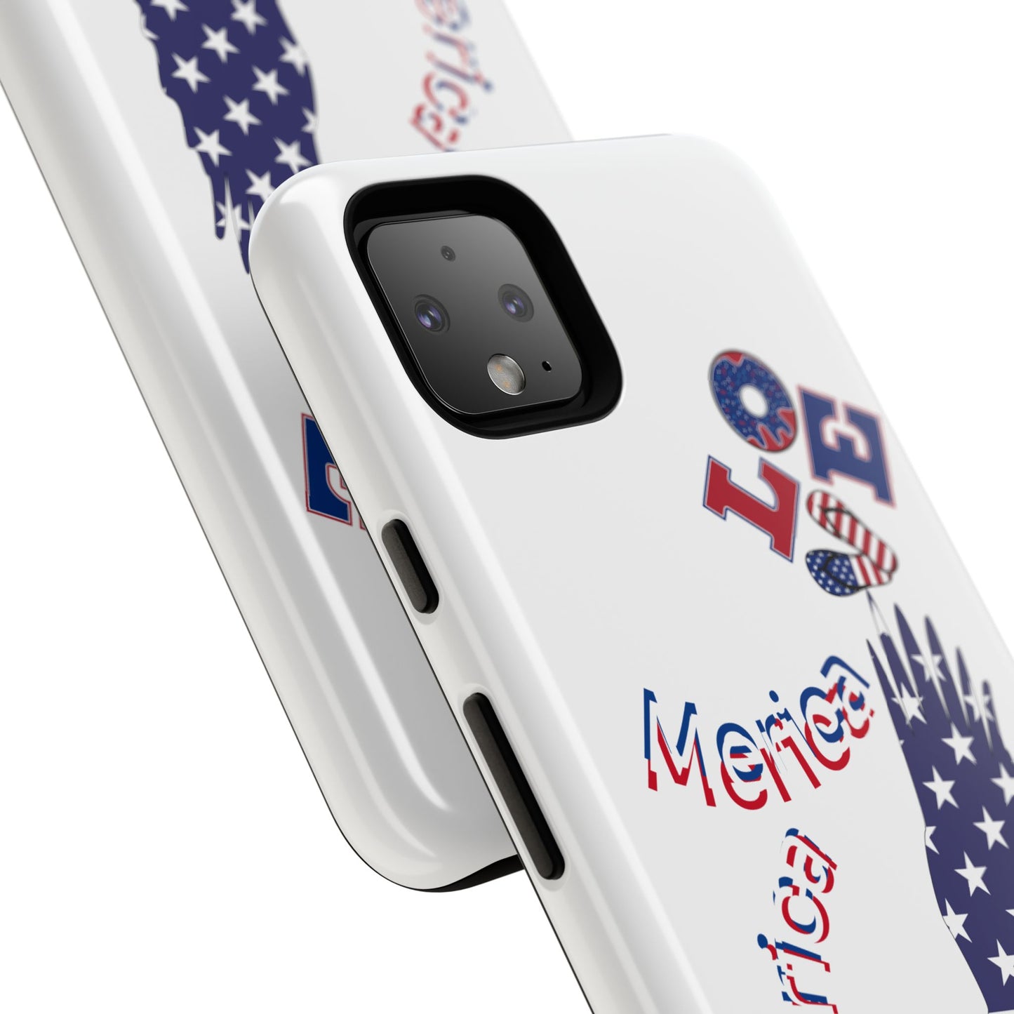 Patriotic Phone Case, Love America Design, American Flag Accessory, Perfect Gift for Veterans, Independence Day, Memorial Day