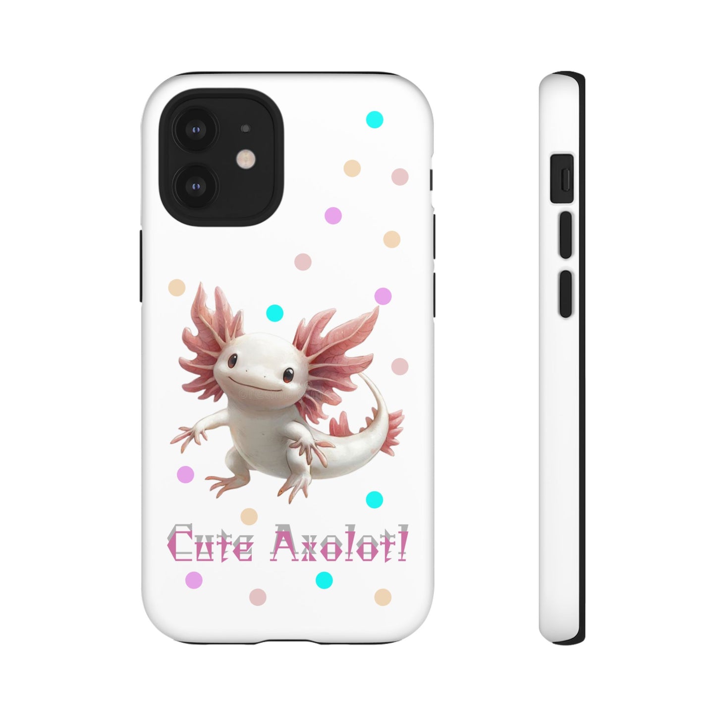 Cute Axolotl Phone Case, Kawaii Phone Cover, Gifts for Kids, Animal Lover Accessories, Cute Axolotl Design