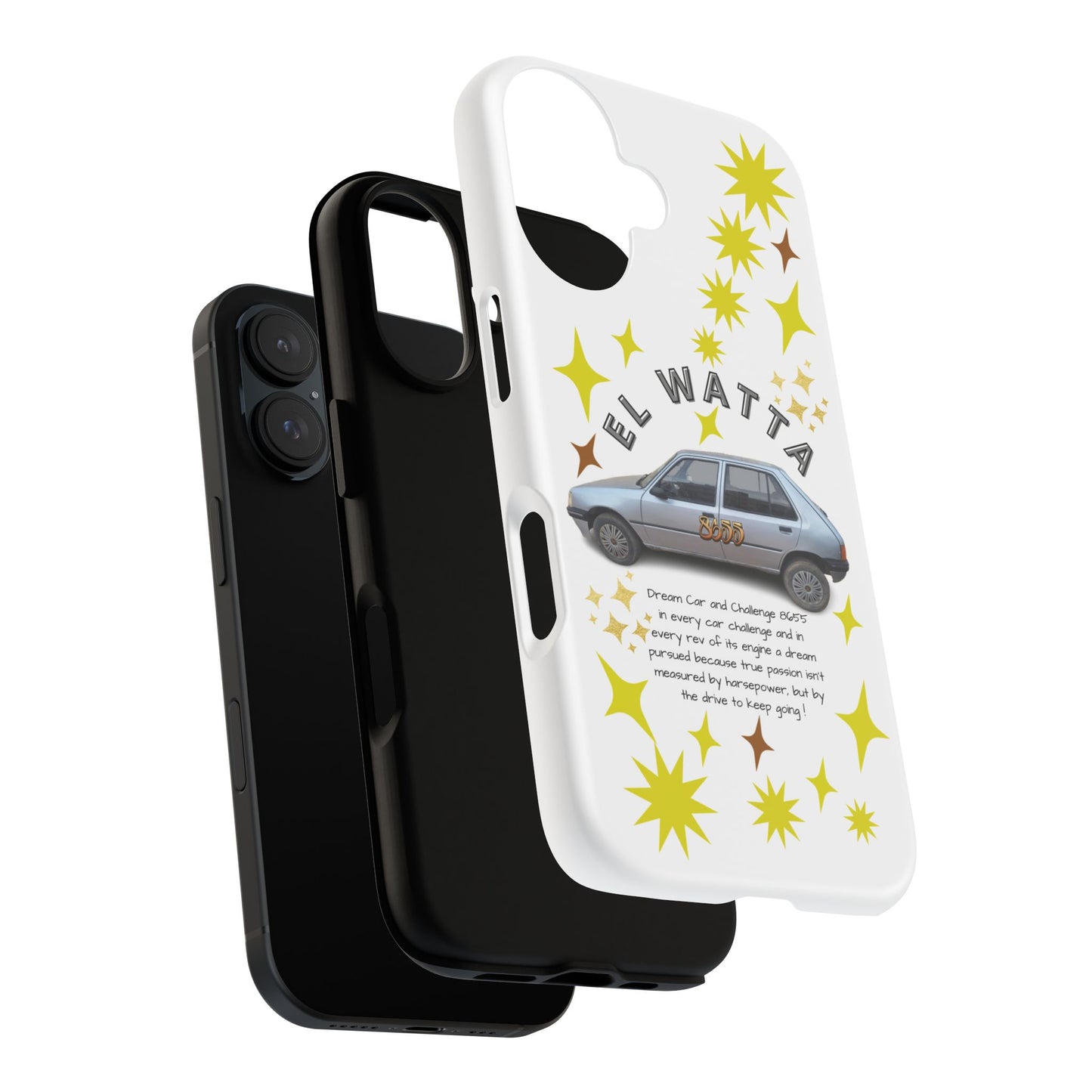 El Watta Phone Case - Retro Car Design, Tough Case, Unique Gift for Car Lovers, Funny Phone Accessory, Fun Birthday Present