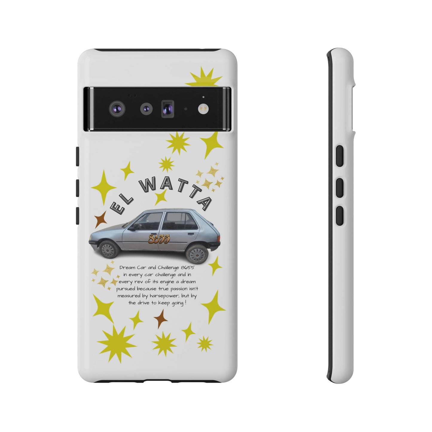 El Watta Phone Case - Retro Car Design, Tough Case, Unique Gift for Car Lovers, Funny Phone Accessory, Fun Birthday Present