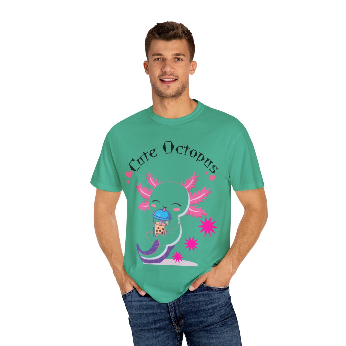 Cute Octopus Graphic T-Shirt, Unisex, Fun Gift, Casual Wear, Summer Style, Beach Vibes