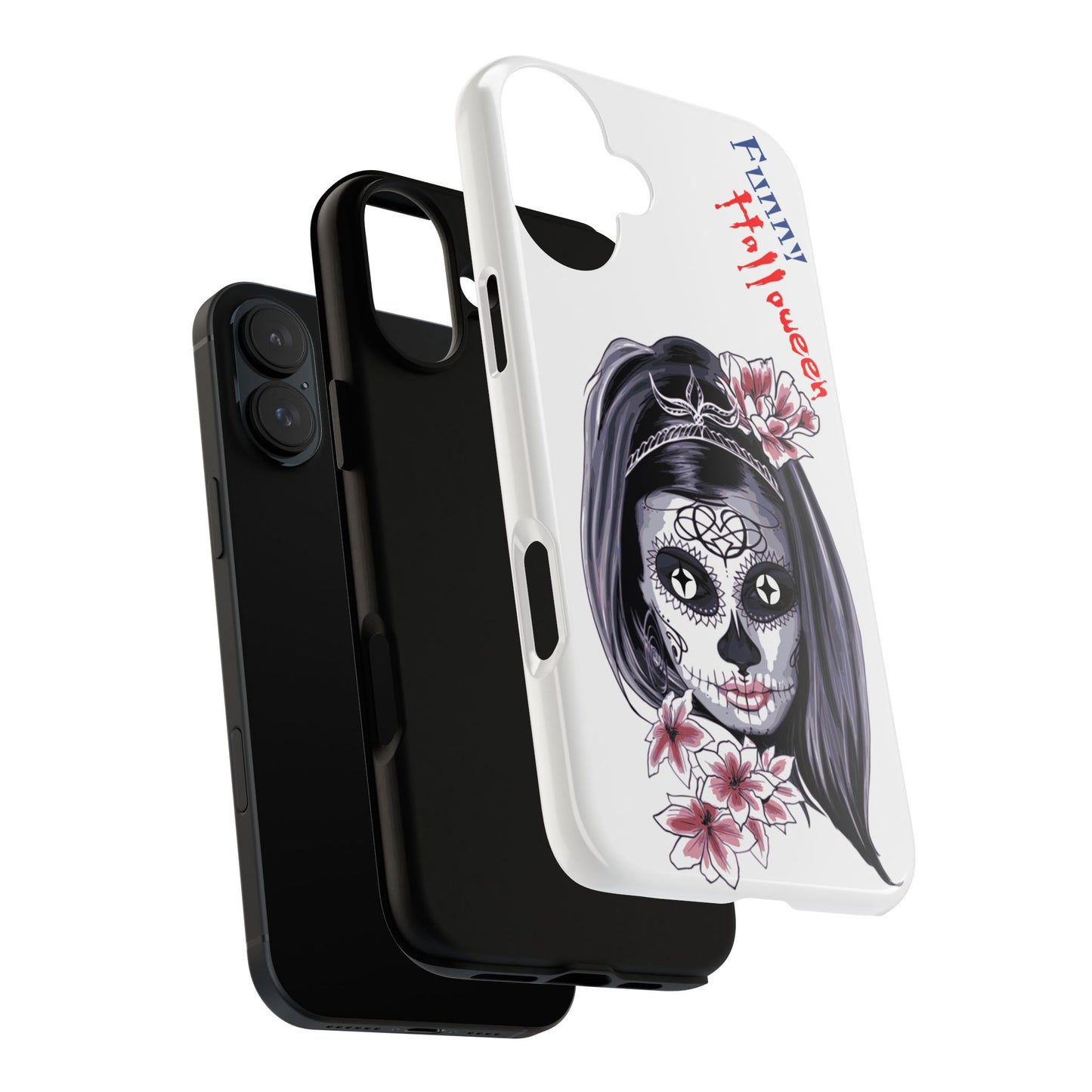 Halloween Phone Case, Funny Skull Design, Tough Cases, Unique Gifts, Spooky Decor, Holiday Essentials, Halloween Decor